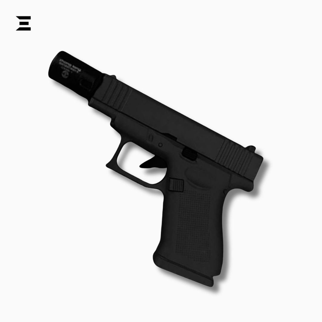 Glock Jet Flame Lighter with Detachable Muzzle – Windproof Refillable Butane Lighter IBRELIA