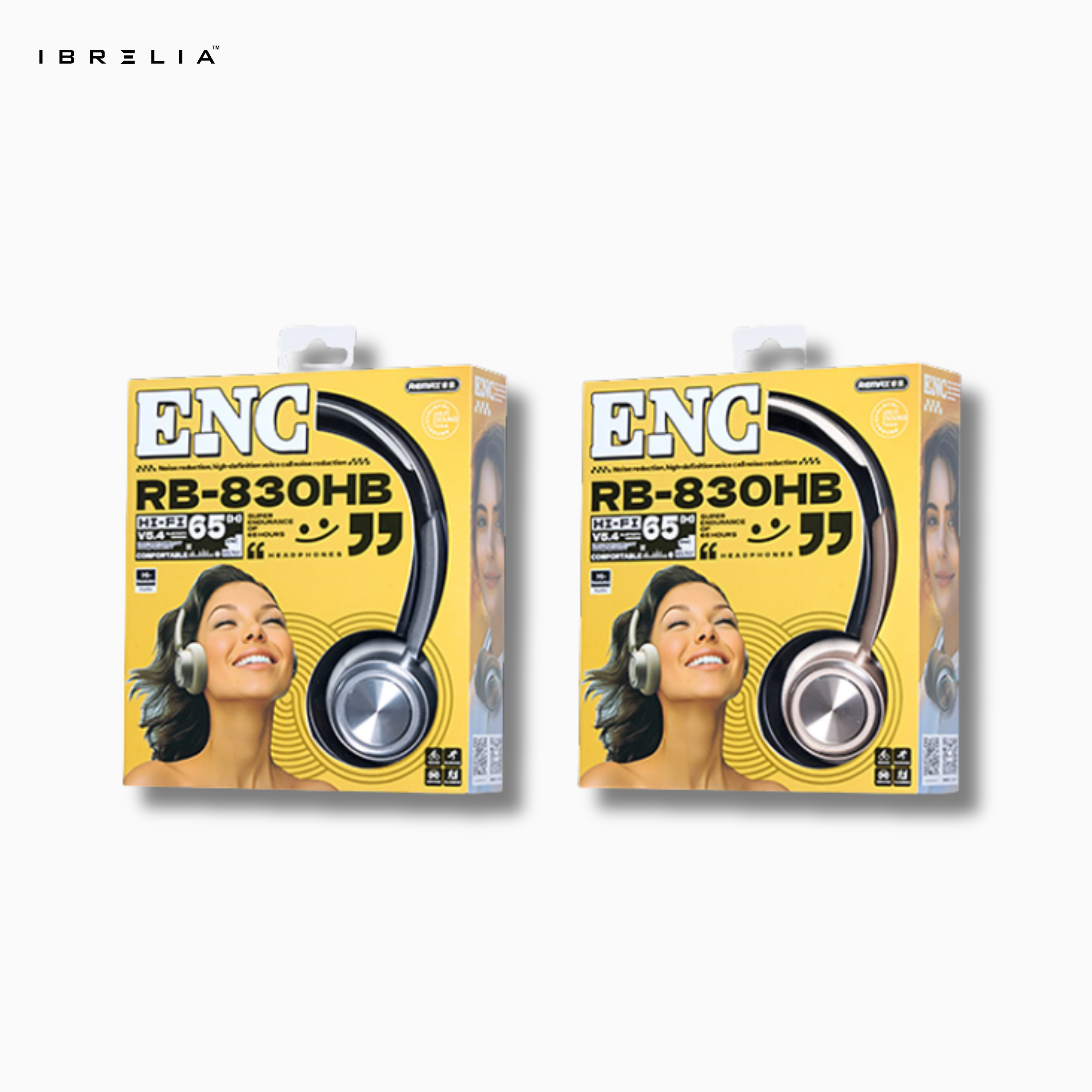 REMAX RB-830HB Retro Wireless Headphones | ENC Calling + 65h Battery | Portable Foldable Design | IBRELIA™ IBRELIA