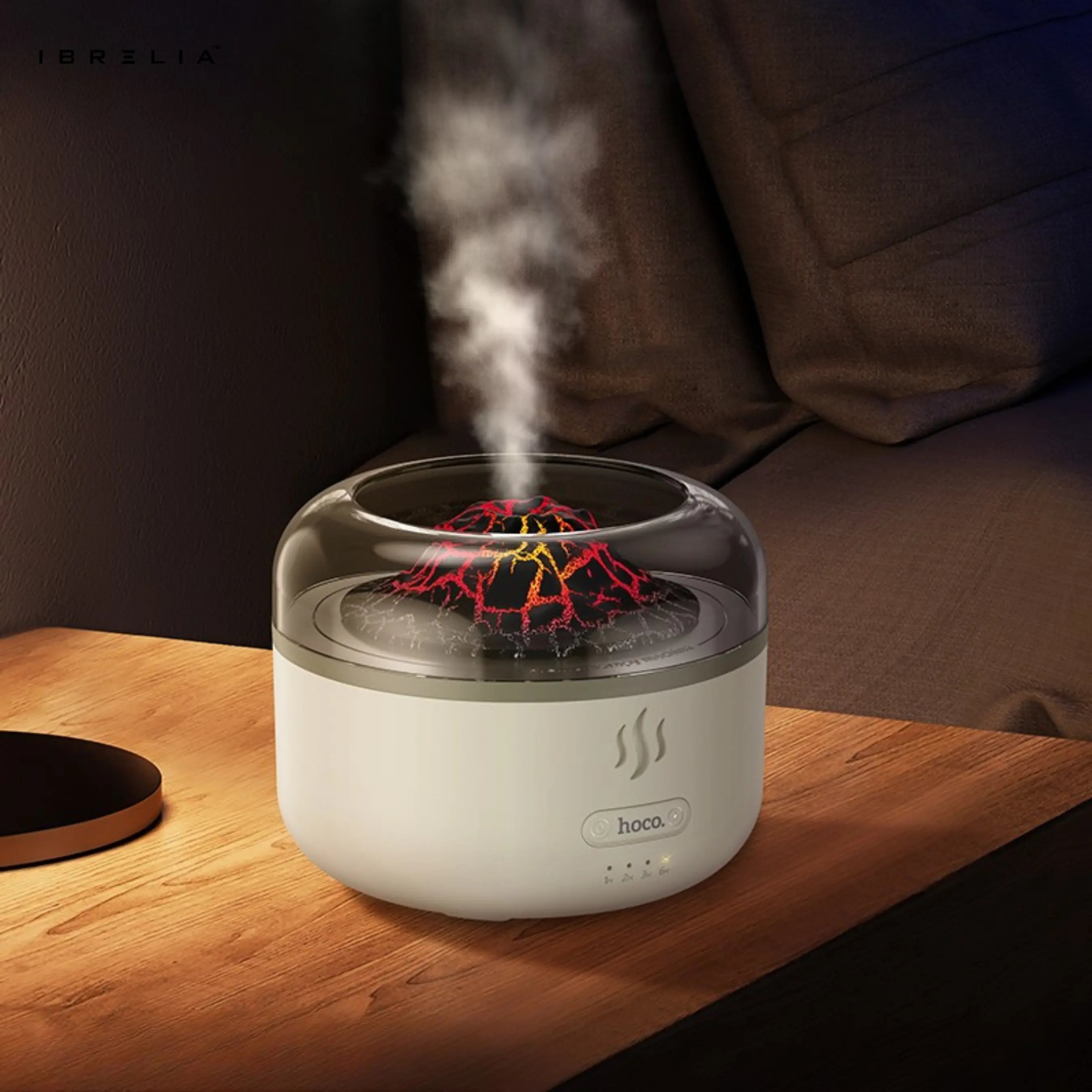 HOCO HX30 – 2-in-1 Ultra-Quiet Ultrasonic Aromatherapy Humidifier (Flame Effect | 160ml Tank) – HOCO | IBRELIA™ IBRELIA