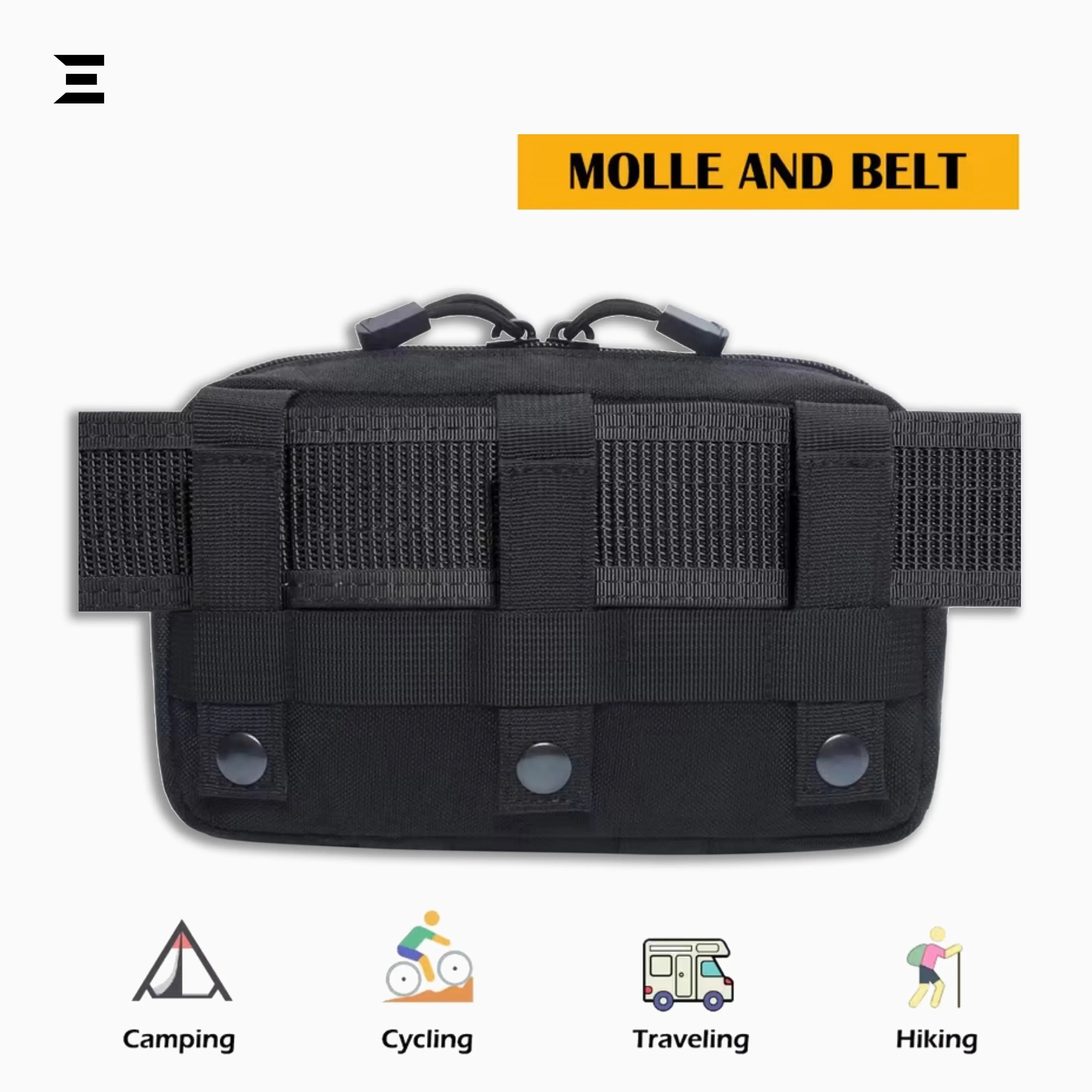 IBRELIA™ BlackOps Tactical Admin Pouch – Premium 1000D MOLLE EDC Organizer IBRELIA