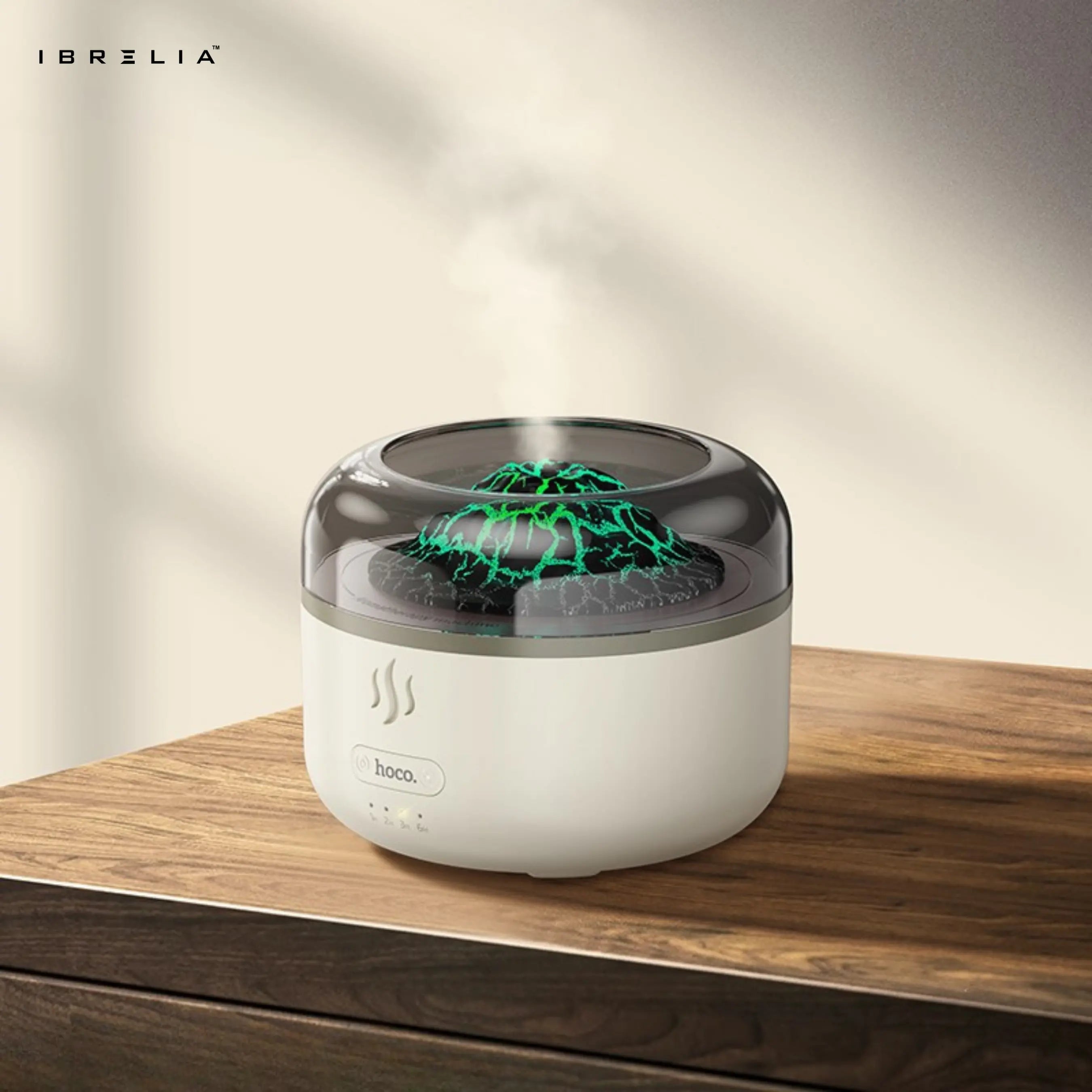 HOCO HX30 – 2-in-1 Ultra-Quiet Ultrasonic Aromatherapy Humidifier (Flame Effect | 160ml Tank) – HOCO | IBRELIA™ IBRELIA
