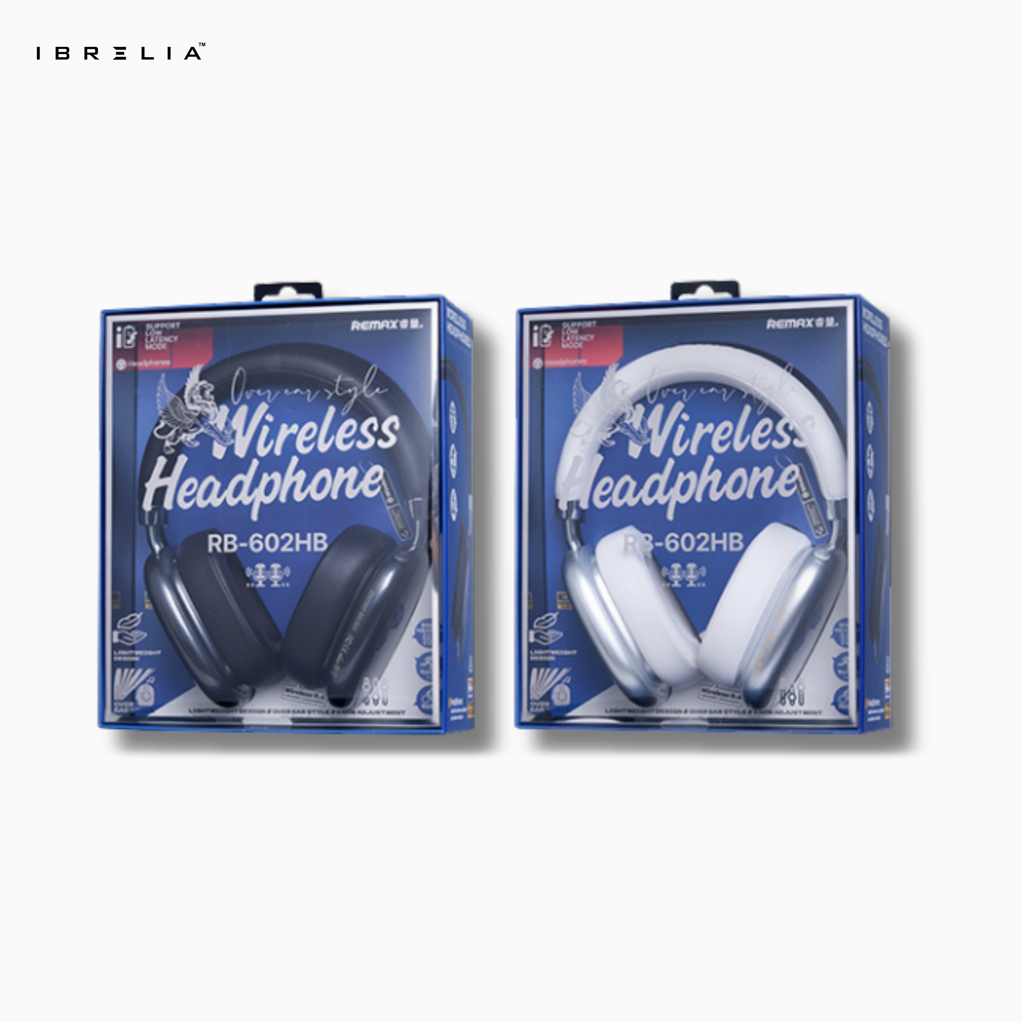 REMAX RB-602HB Wireless Headphones | Over-Ear Comfort | Deep Bass Stereo Sound | IBRELIA™ IBRELIA