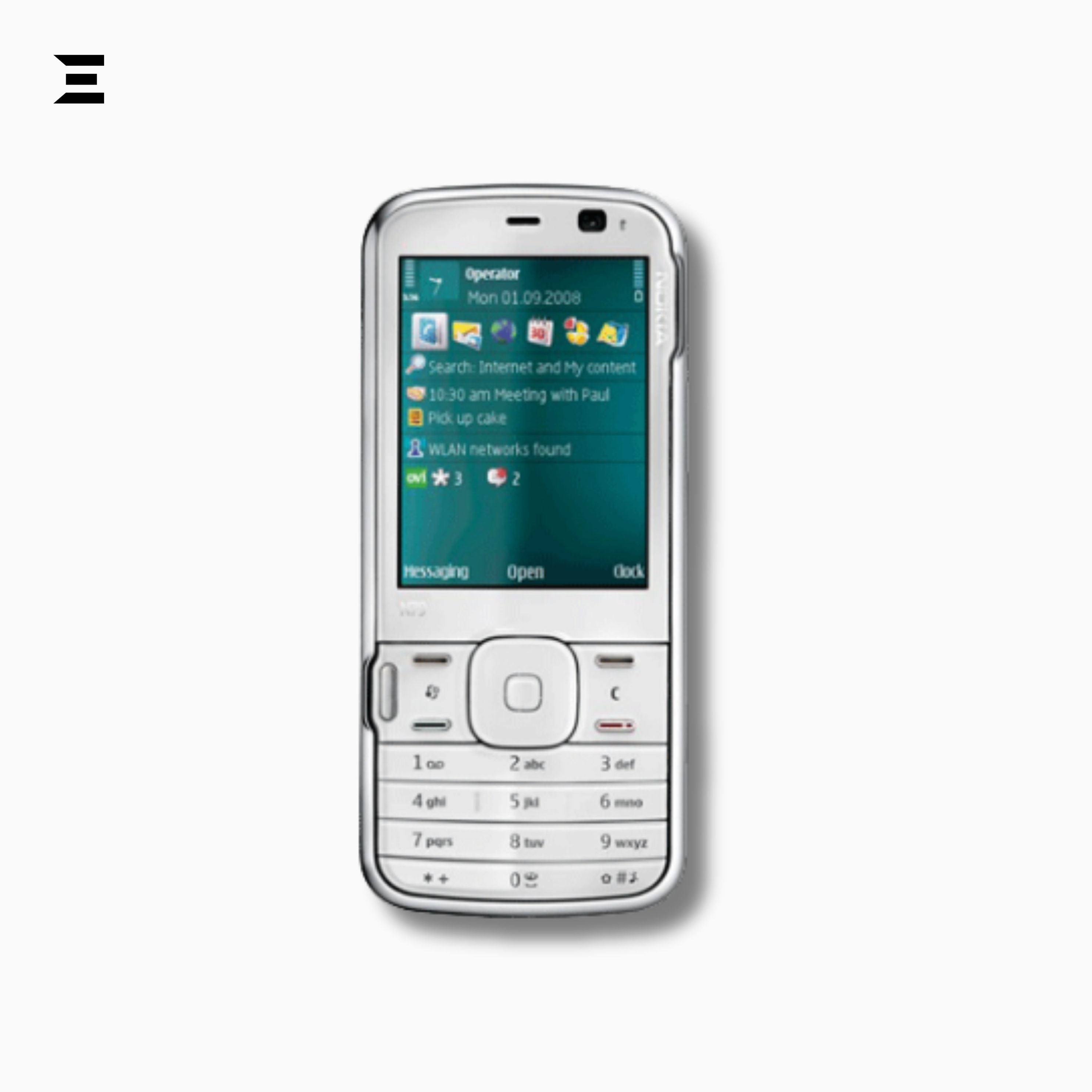 Nokia N79 White & Sea Blue (Brand New – Only Phone) | Original Nokia Nseries Smartphone | Carl Zeiss 5MP Camera | Rare Collector's Edition