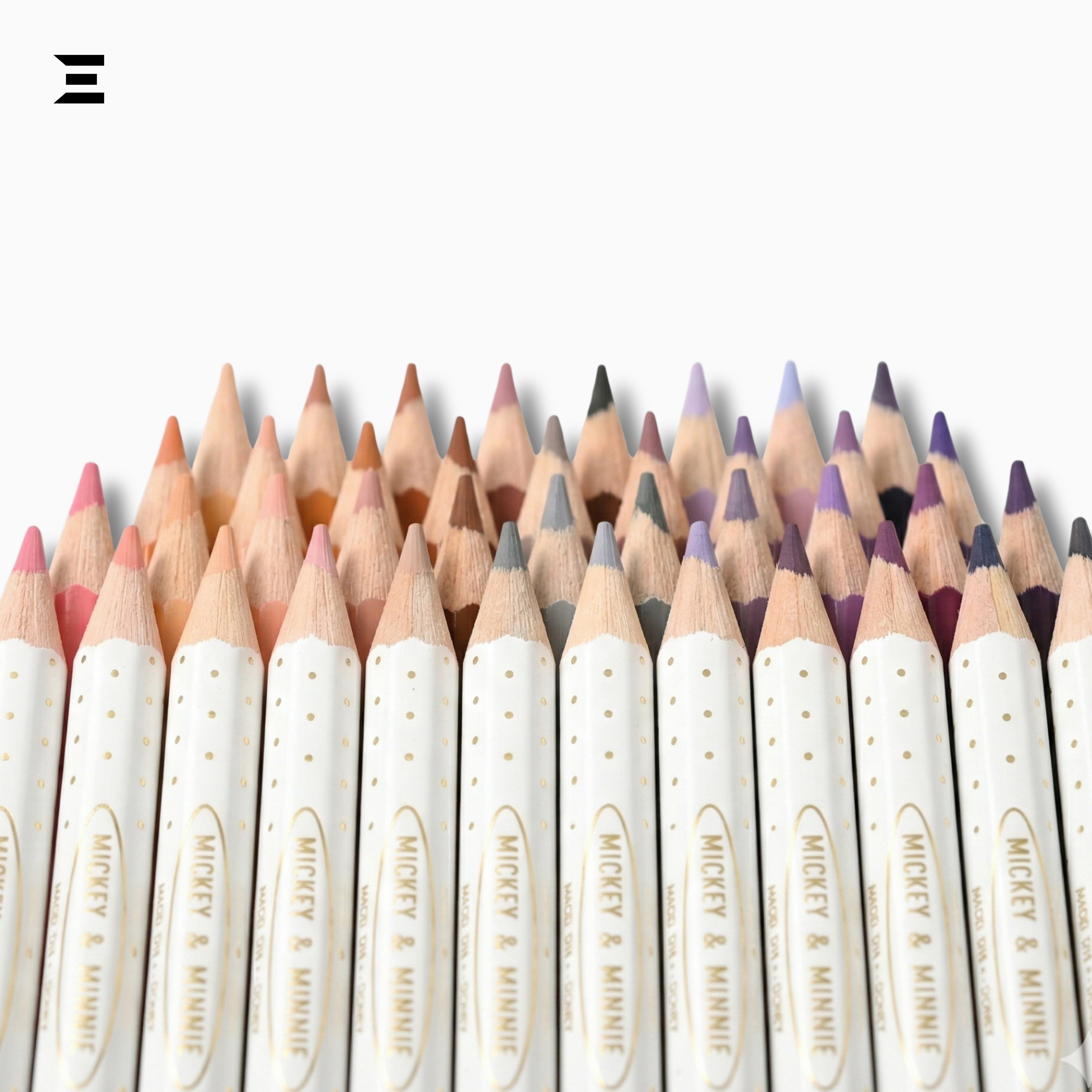 Disney Minnie Mouse Colored Pencils Set (24 Colors) | Premium Wooden Coloring Pencils | Kids Drawing Set | IBRELIA™ IBRELIA