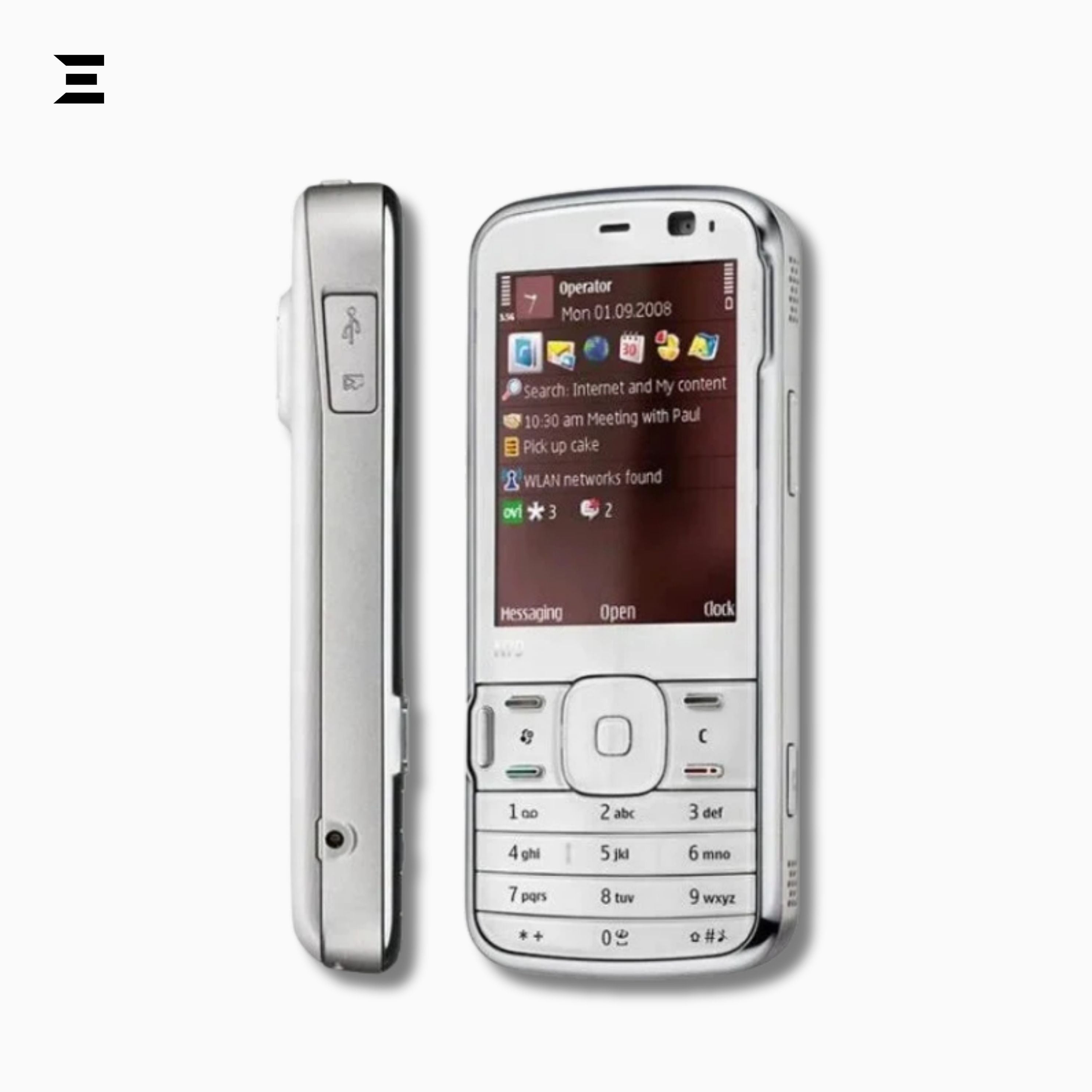 Nokia N79 White & Sea Blue (Brand New – Only Phone) | Original Nokia Nseries Smartphone | Carl Zeiss 5MP Camera | Rare Collector's Edition