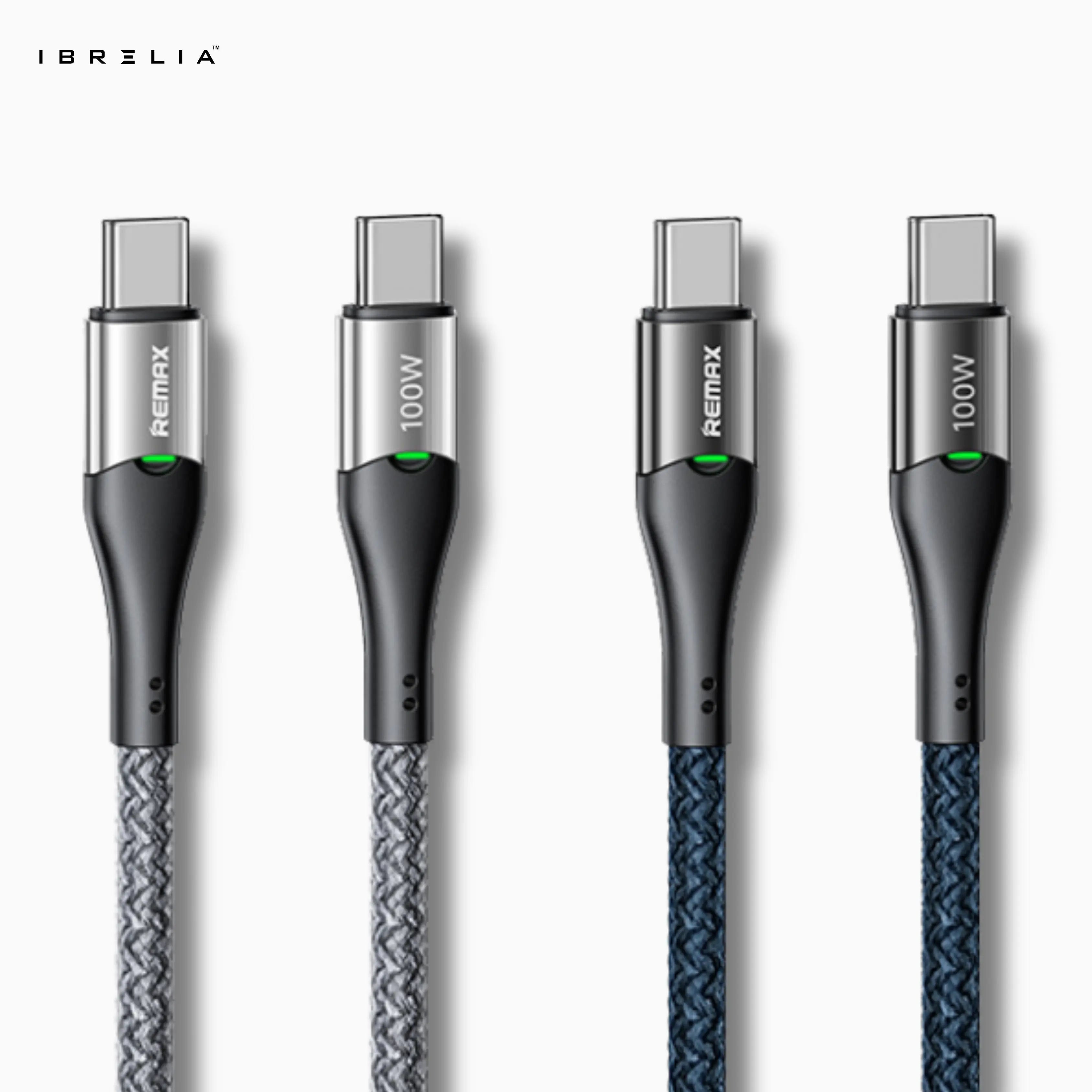 REMAX Intelyelec RC-C115 100W Smart Power-Off Cable (Type-C to Type-C) | Fast Charging | LED Indicator | IBRELIA™ IBRELIA