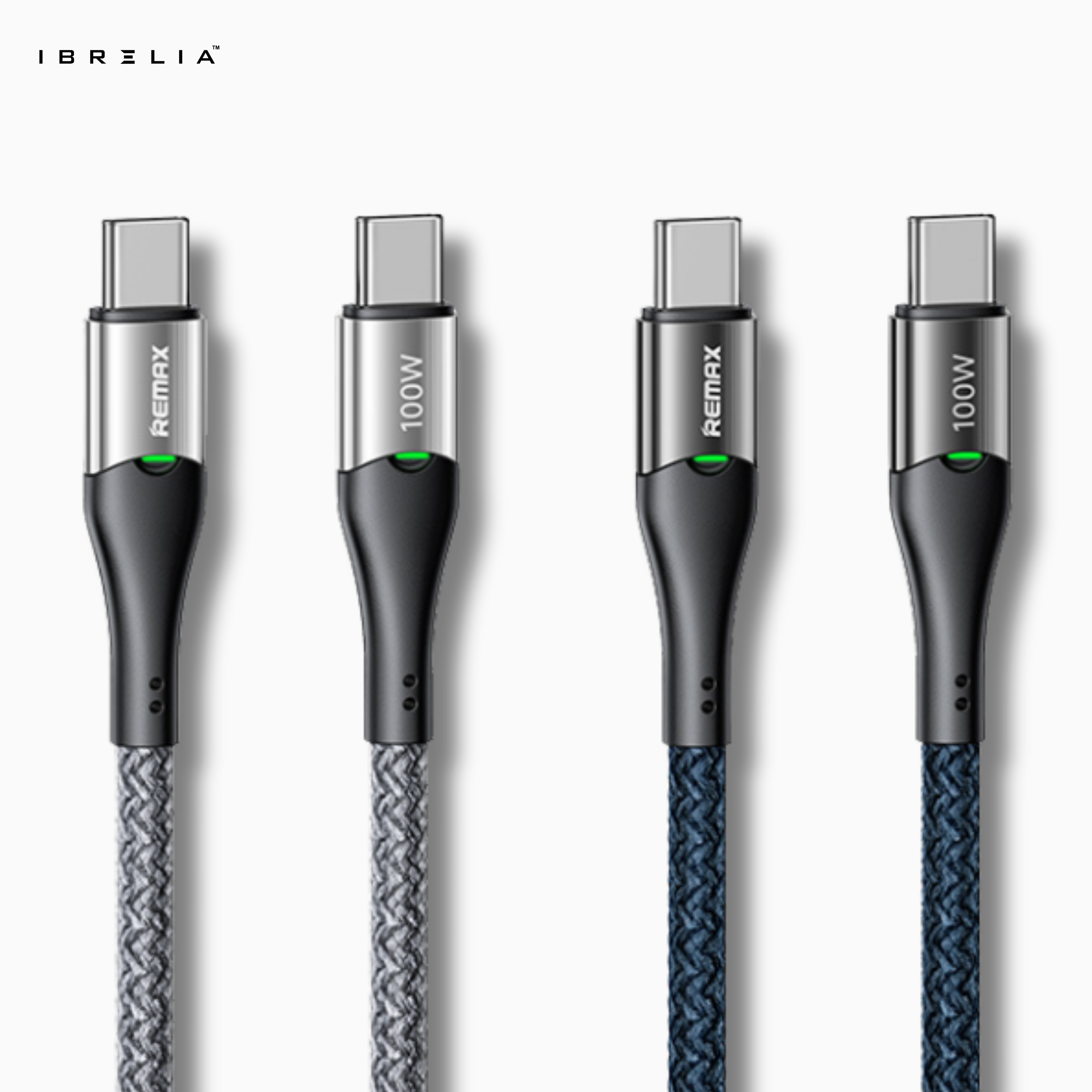 REMAX Intelyelec RC-C115 100W Smart Power-Off Cable (Type-C to Type-C) | Fast Charging | LED Indicator | IBRELIA™ IBRELIA