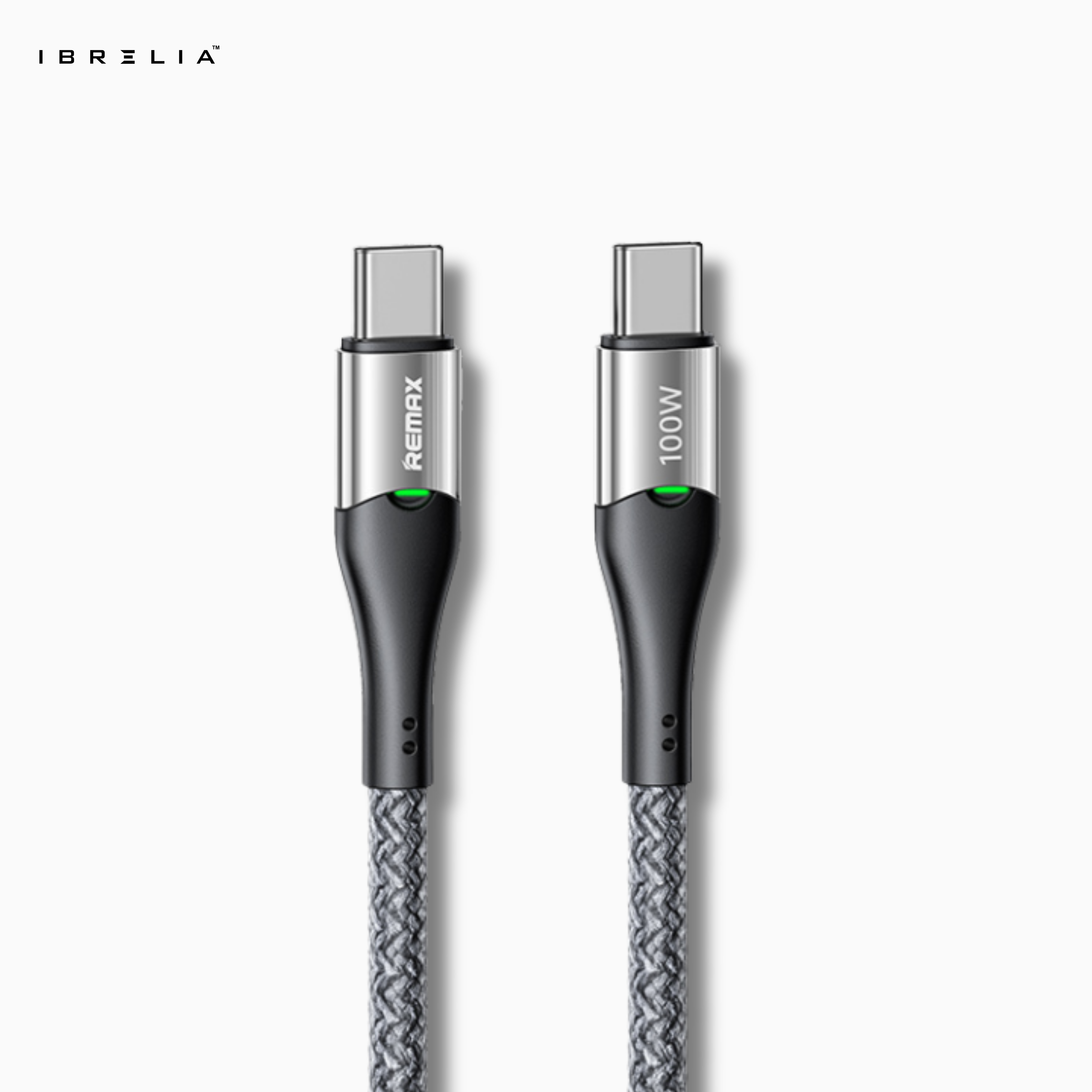 REMAX Intelyelec RC-C115 100W Smart Power-Off Cable (Type-C to Type-C) | Fast Charging | LED Indicator | IBRELIA™ IBRELIA