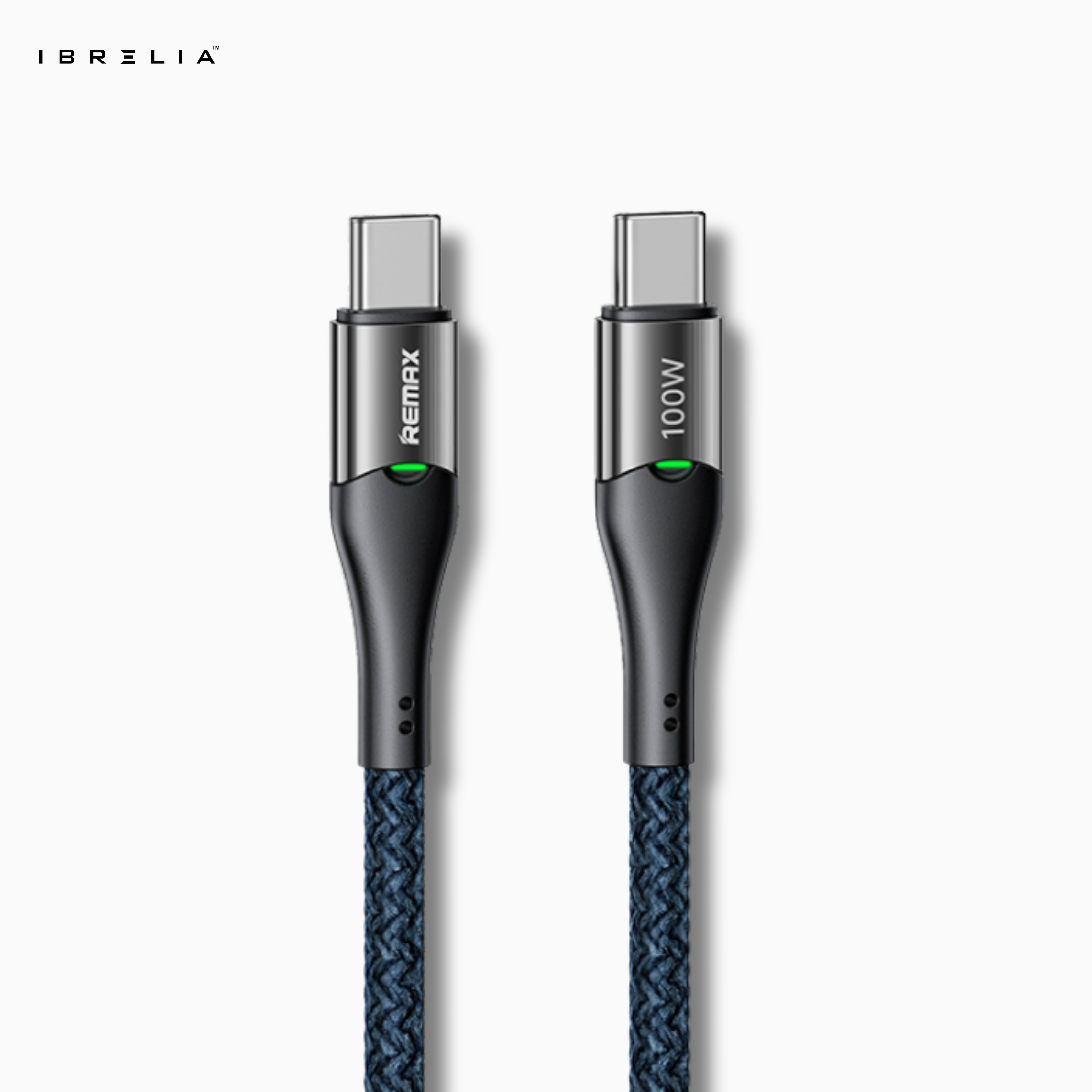 REMAX Intelyelec RC-C115 100W Smart Power-Off Cable (Type-C to Type-C) | Fast Charging | LED Indicator | IBRELIA™ IBRELIA