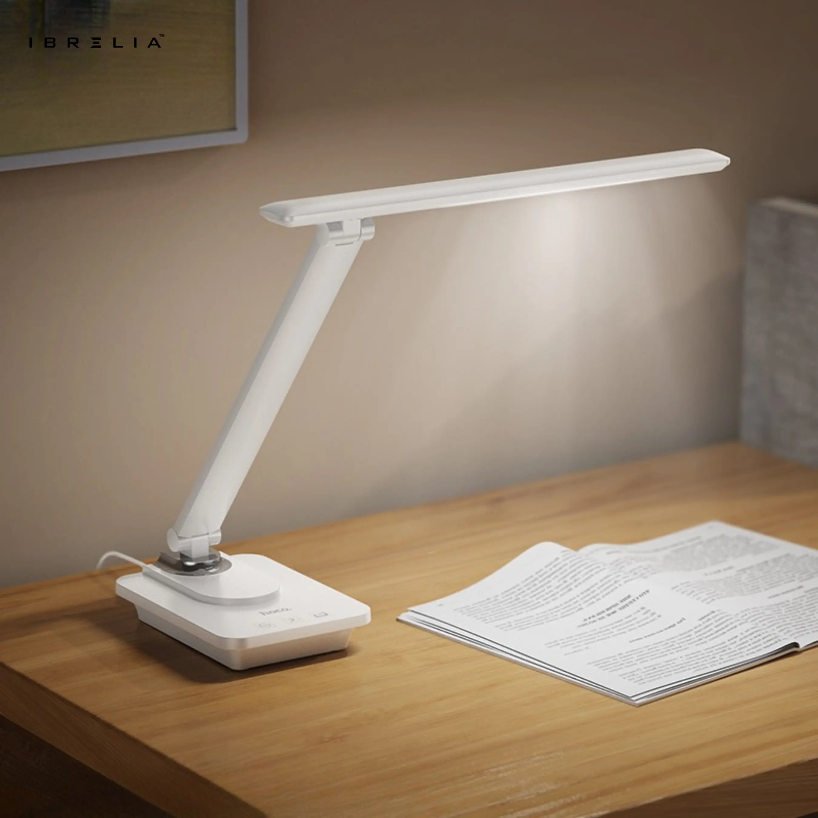 HOCO HX12 – Soft Lighting Eye-Caring Desk Lamp (Stepless Dimming | 3 Light Modes) – HOCO | IBRELIA™ IBRELIA
