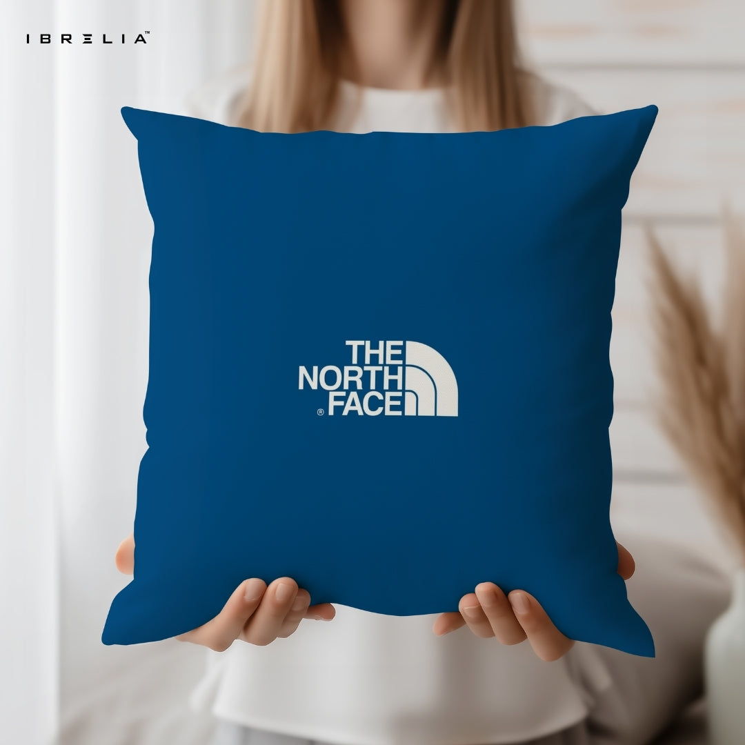 Minimal Blue Cushion 15x15 Inch | Clean Aesthetic Premium Pillow | IBRELIA™ IBRELIA