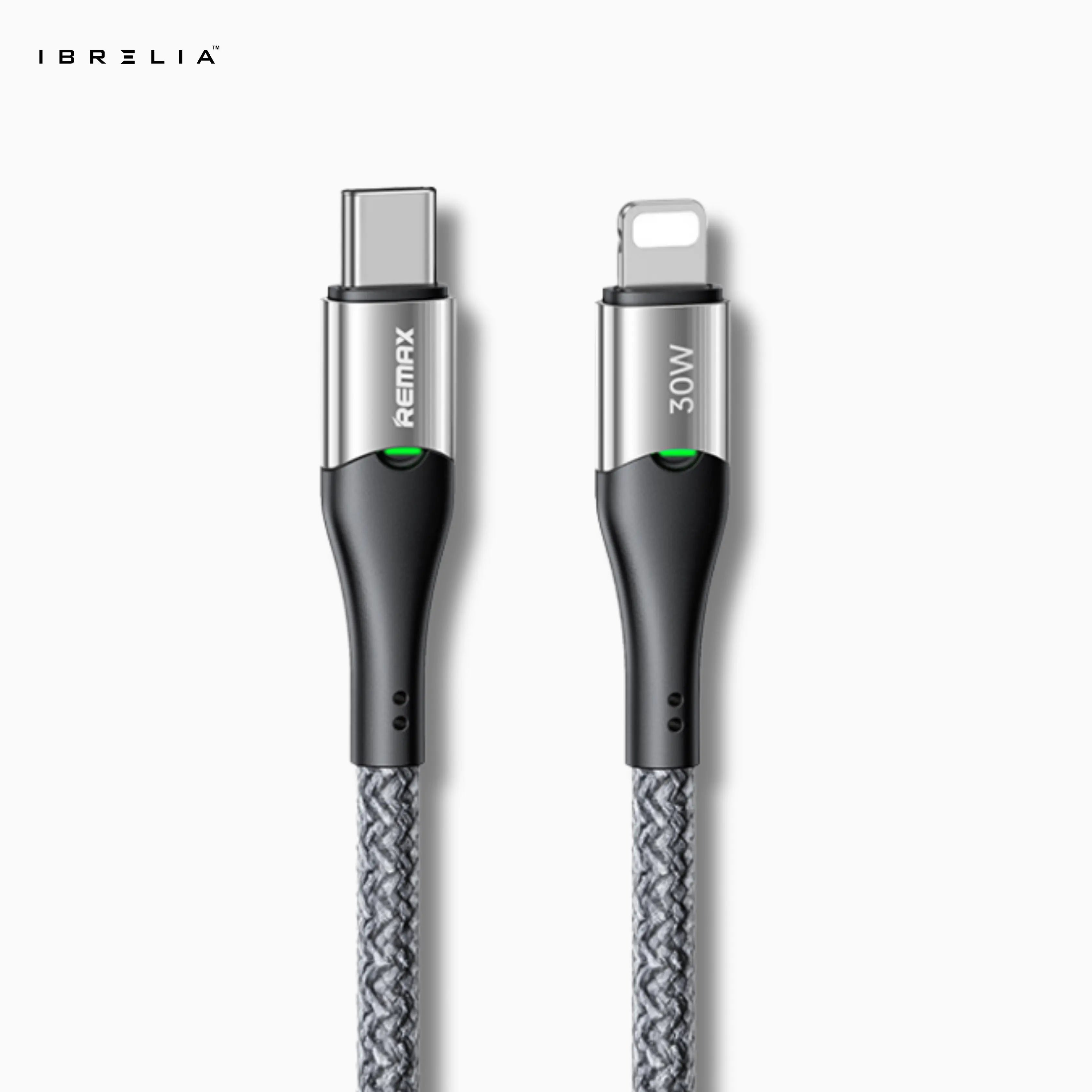 REMAX Intelyelec RC-C116 30W Smart Power-Off Cable (Type-C to Lightning) | Fast Charging for iPhone | LED Indicator | IBRELIA™ IBRELIA