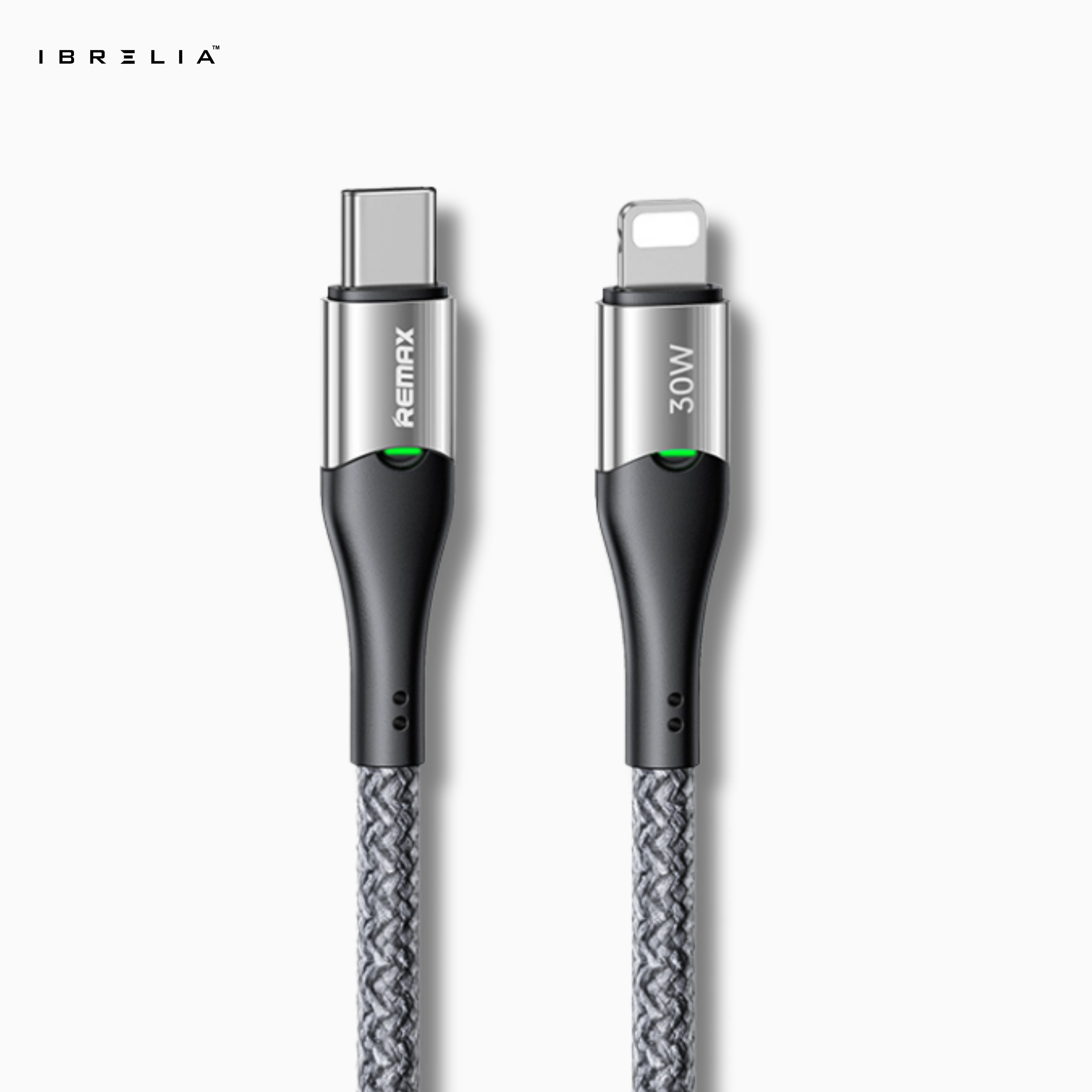 REMAX Intelyelec RC-C116 30W Smart Power-Off Cable (Type-C to Lightning) | Fast Charging for iPhone | LED Indicator | IBRELIA™ IBRELIA