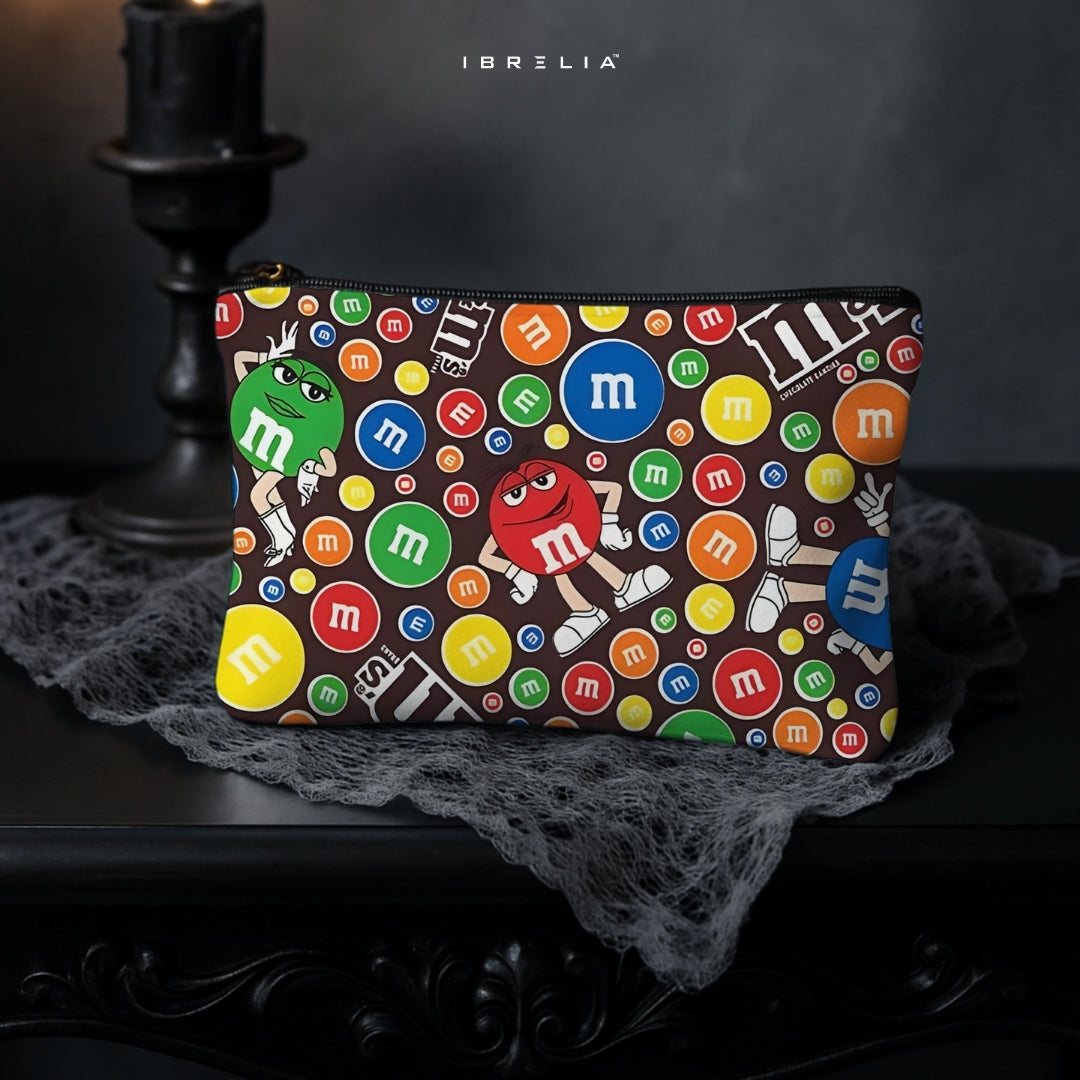 Candy Pop Crunch Makeup & Pencil Pouch – Double-Sided Print – IBRELIA™ IBRELIA