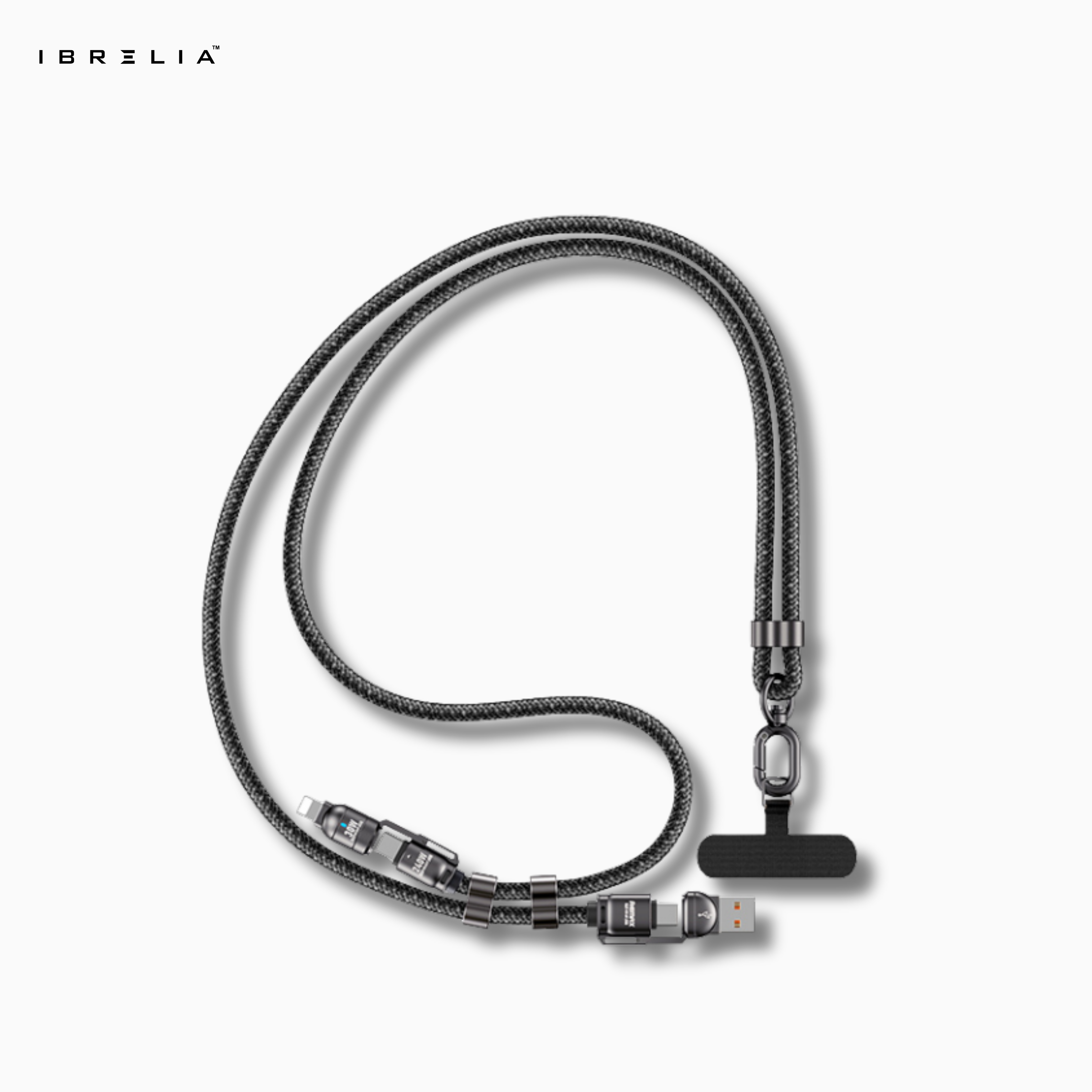 REMAX C7 Vanguard 240W 4-in-1 Lanyard Fast Charging Cable | A+C to C+L | 1.5M Zinc Alloy Braided | IBRELIA™ IBRELIA