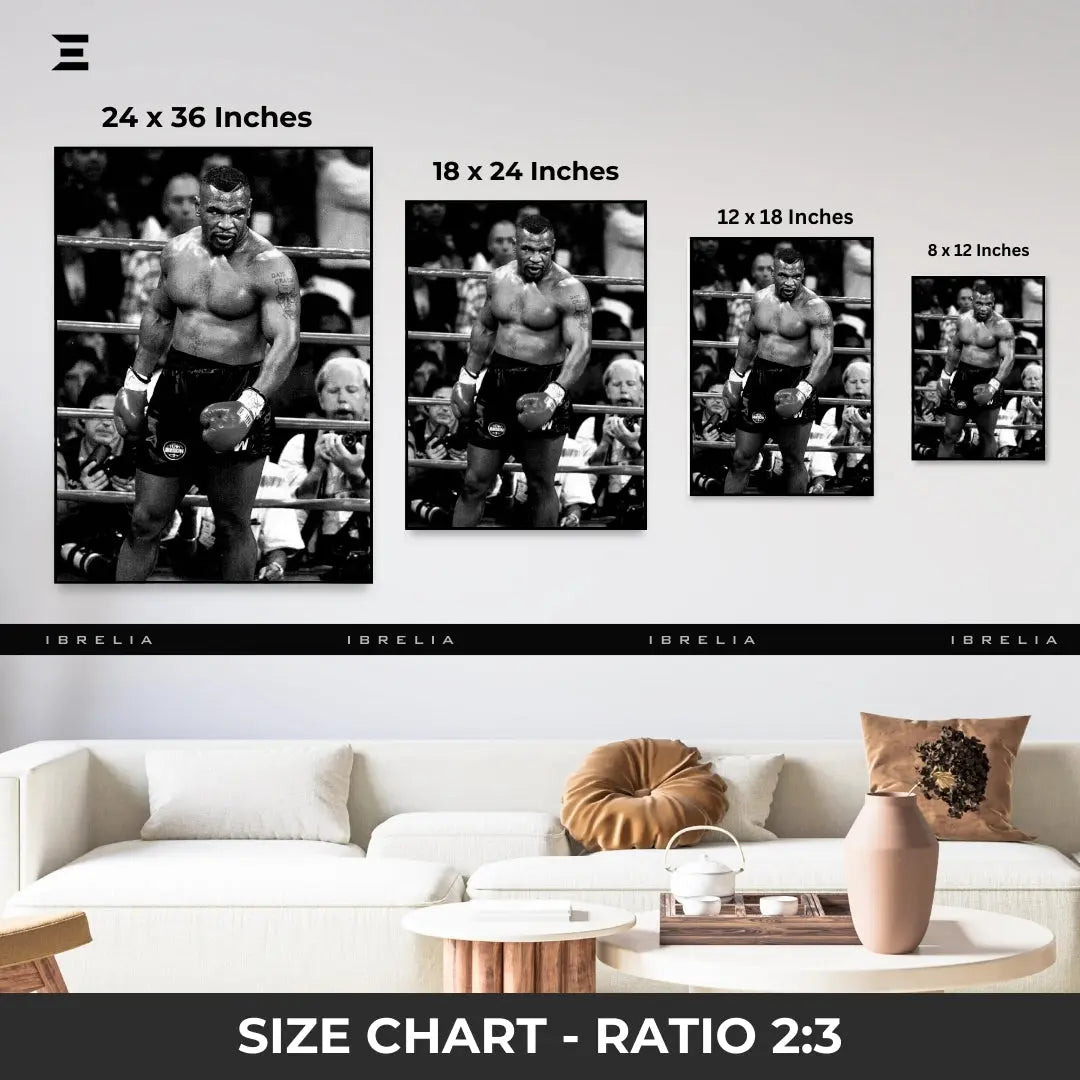 Premium Resin Coated Wall Art – Mike Tyson Boxing Legend Frame | IBRELIA Pakistan IBRELIA