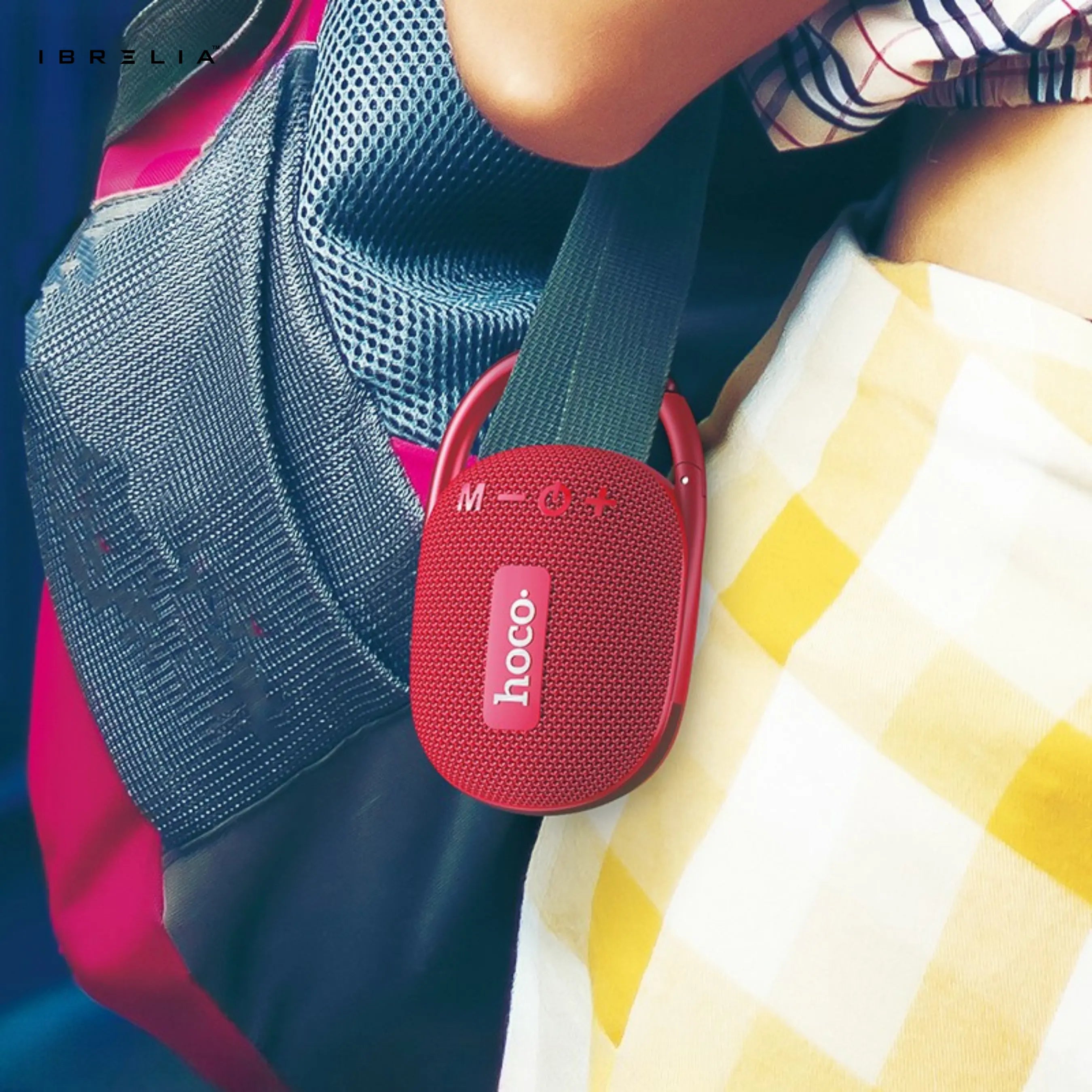HOCO HC17 Easy Joy Sports BT Speaker | Portable Clip-On Mini Speaker | 5W Power | TWS Support | IBRELIA™ IBRELIA