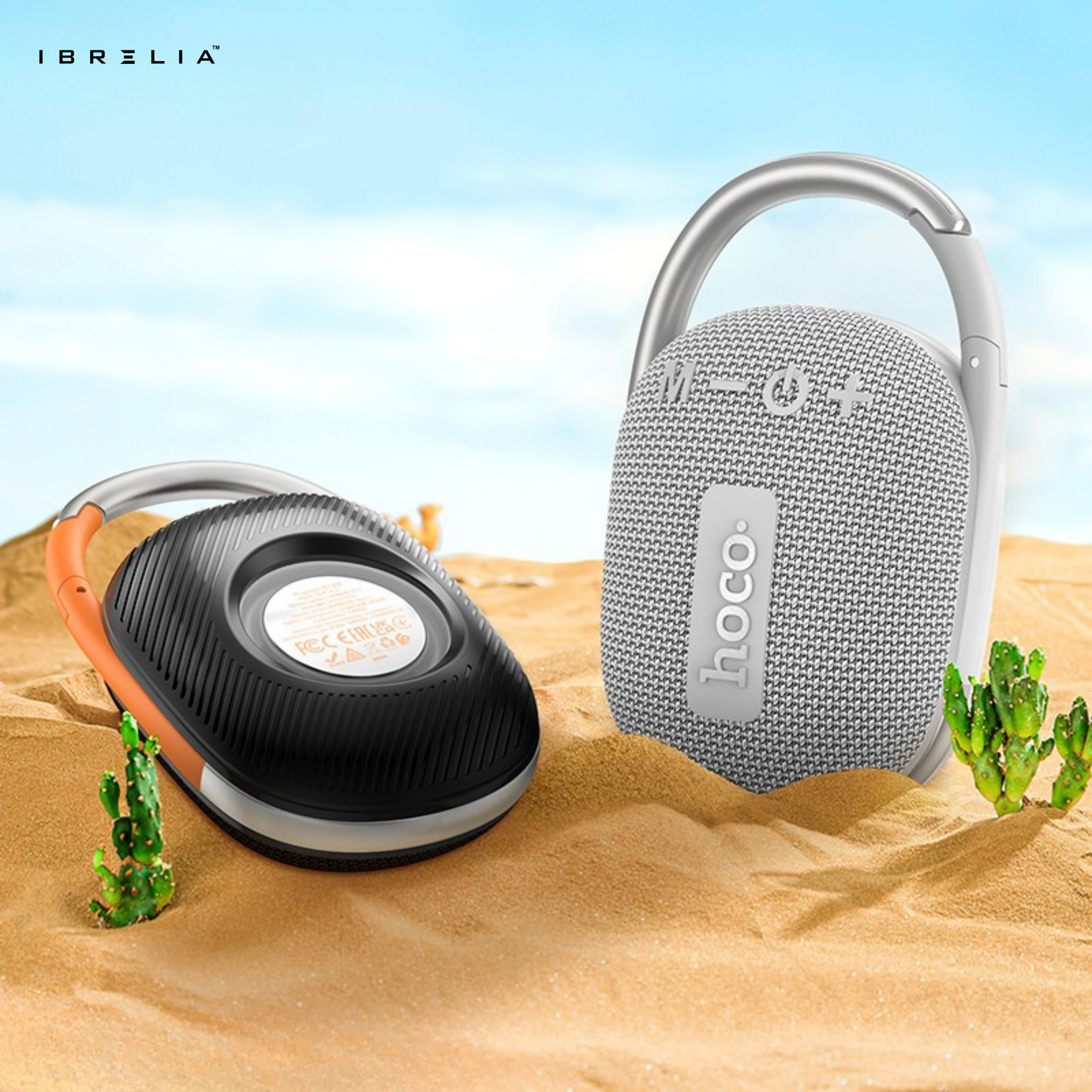 HOCO HC17 Easy Joy Sports BT Speaker | Portable Clip-On Mini Speaker | 5W Power | TWS Support | IBRELIA™