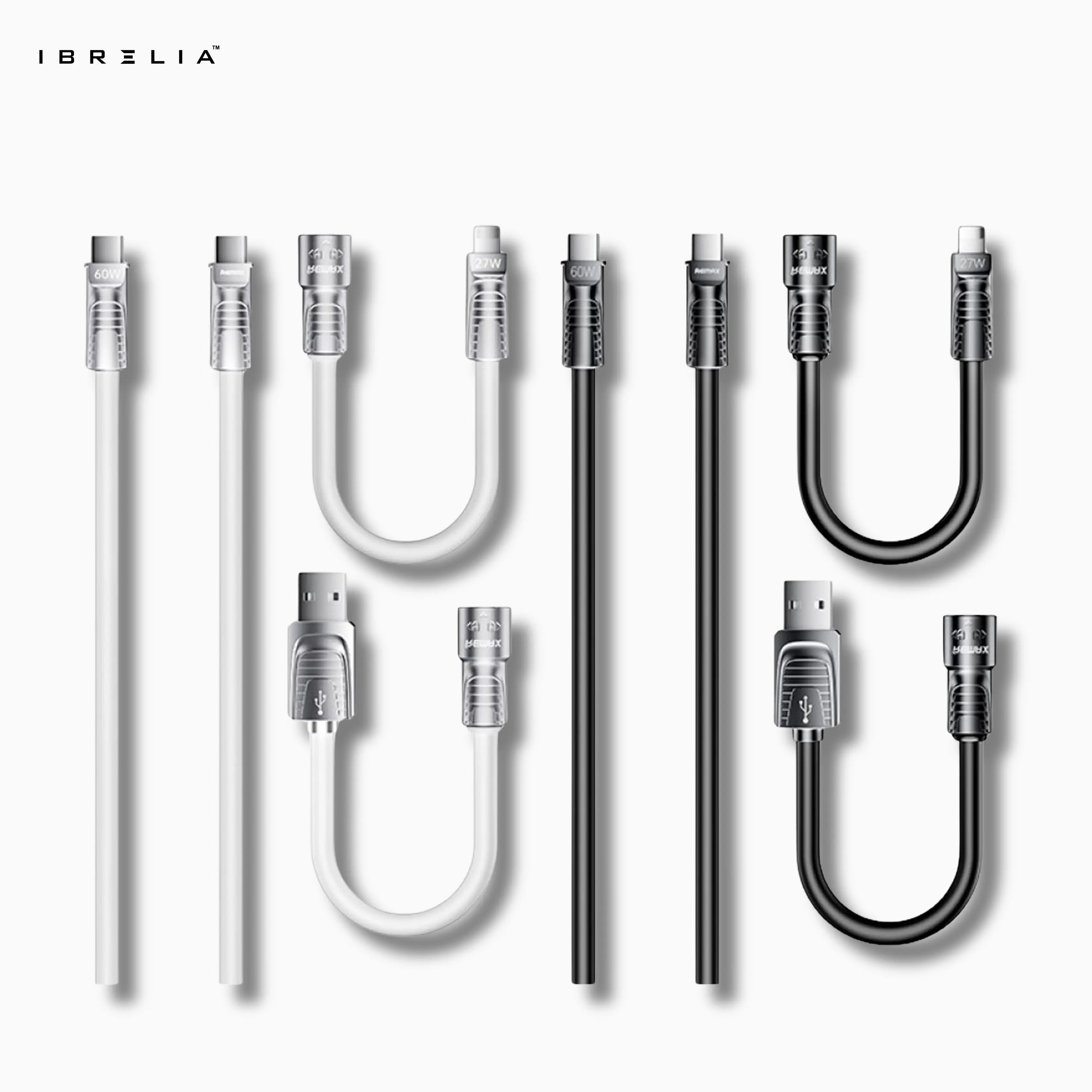 REMAX Lyncharge RC-C168 4-in-1 Fast Charging Cable | 60W | USB-A + USB-C to Type-C + Lightning | Zinc Alloy | IBRELIA™ IBRELIA