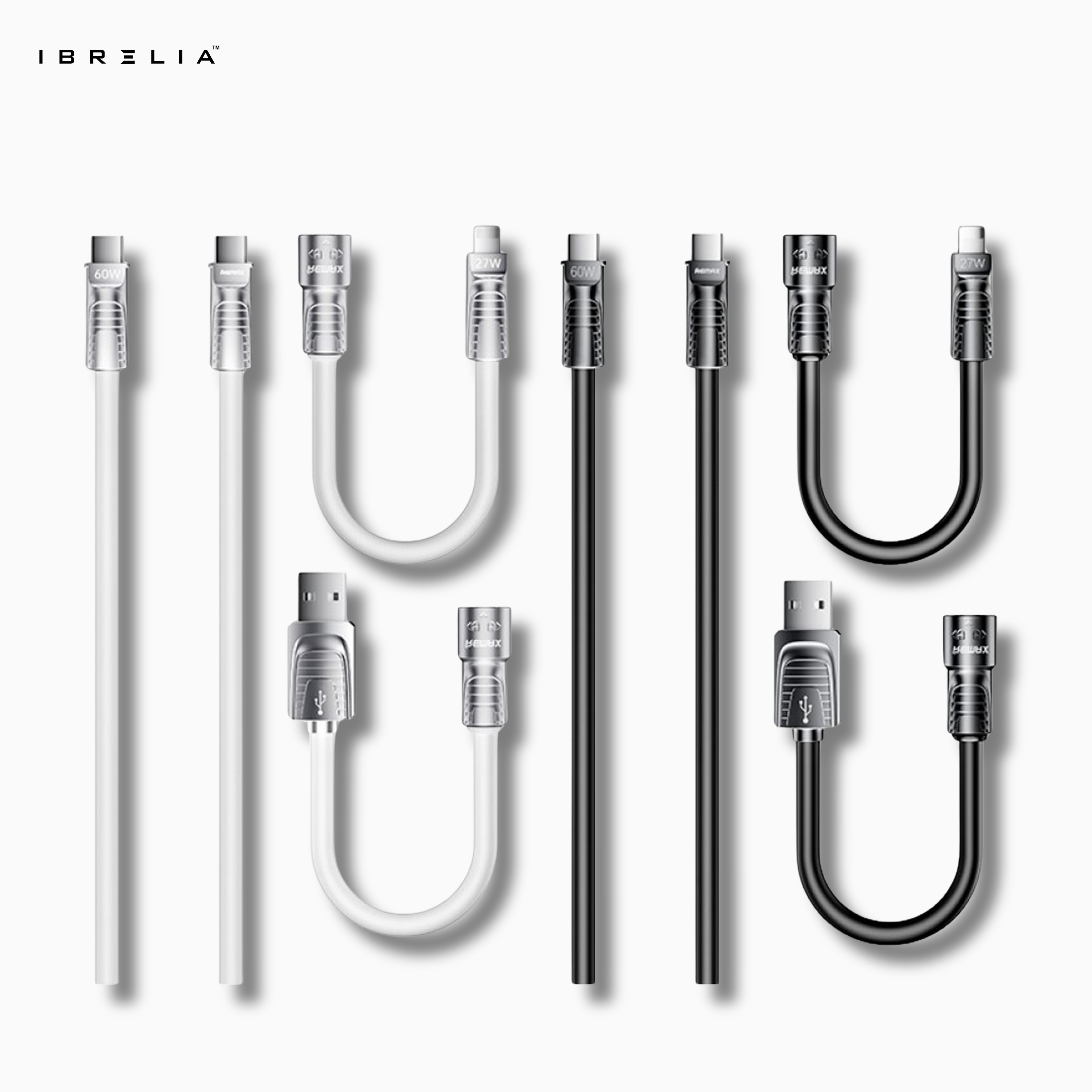 REMAX Lyncharge RC-C168 4-in-1 Fast Charging Cable | 60W | USB-A + USB-C to Type-C + Lightning | Zinc Alloy | IBRELIA™ IBRELIA