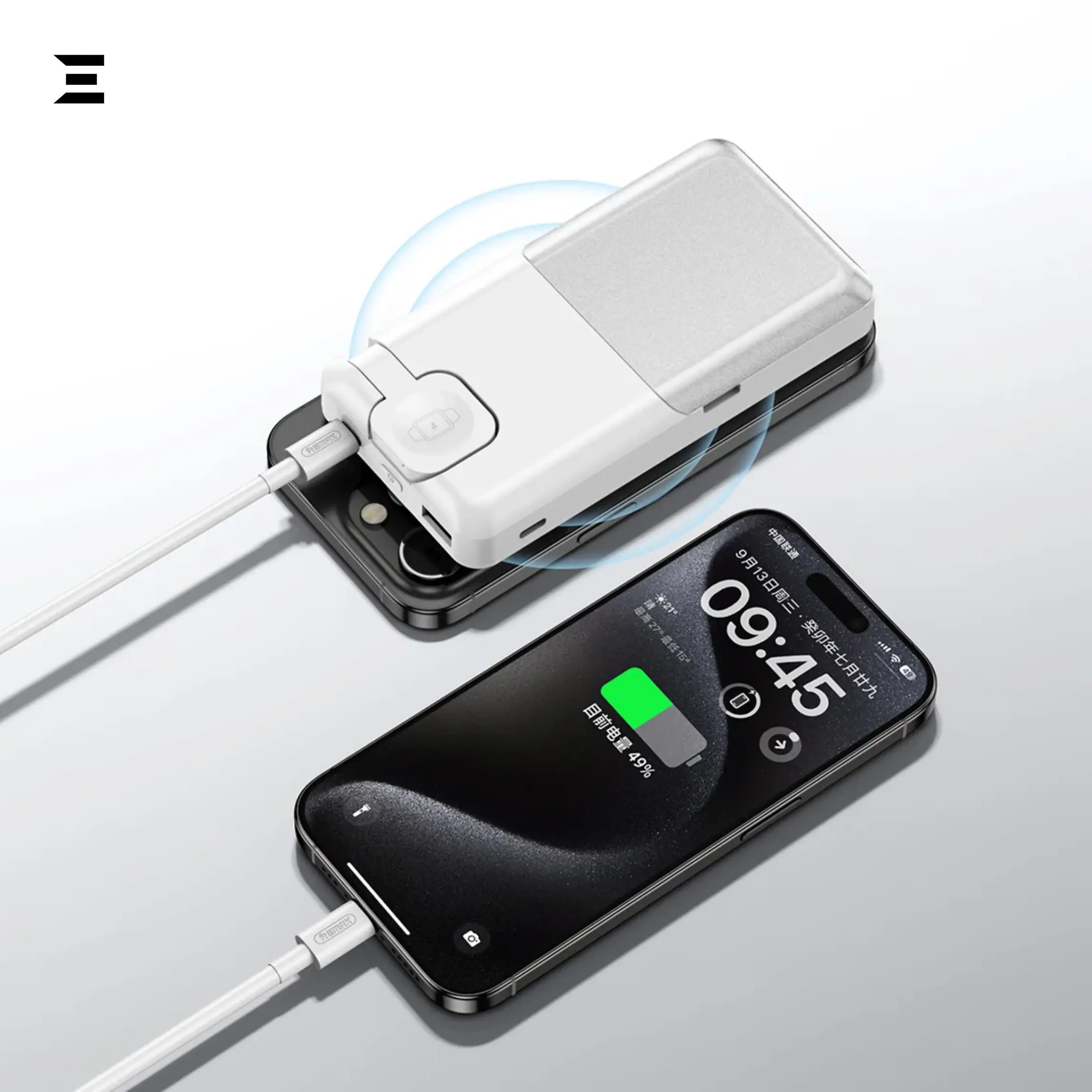 Remax RPP - D3 Power Bank – 10000mAh, 15W Magnetic Wireless, 5 - in - 1 Folding Stand - IBRELIA