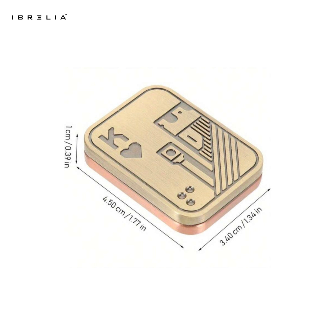 King & Skull Magnetic Metal Slider – Premium Fidget Toy (Gold & Copper Edition) IBRELIA