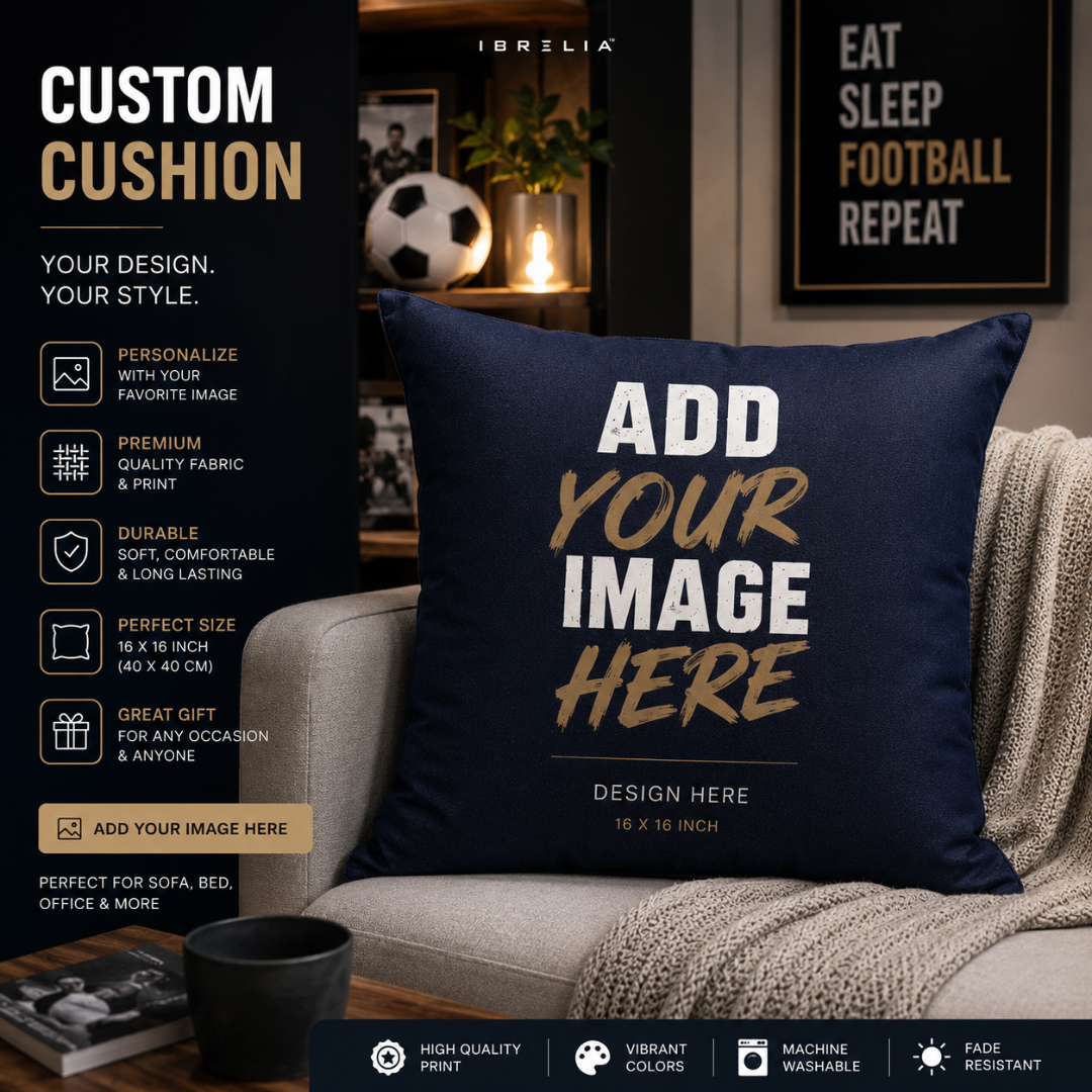 Custom Printed Cushion – Personalized Photo Cushion with Premium Suede Velvet Filling