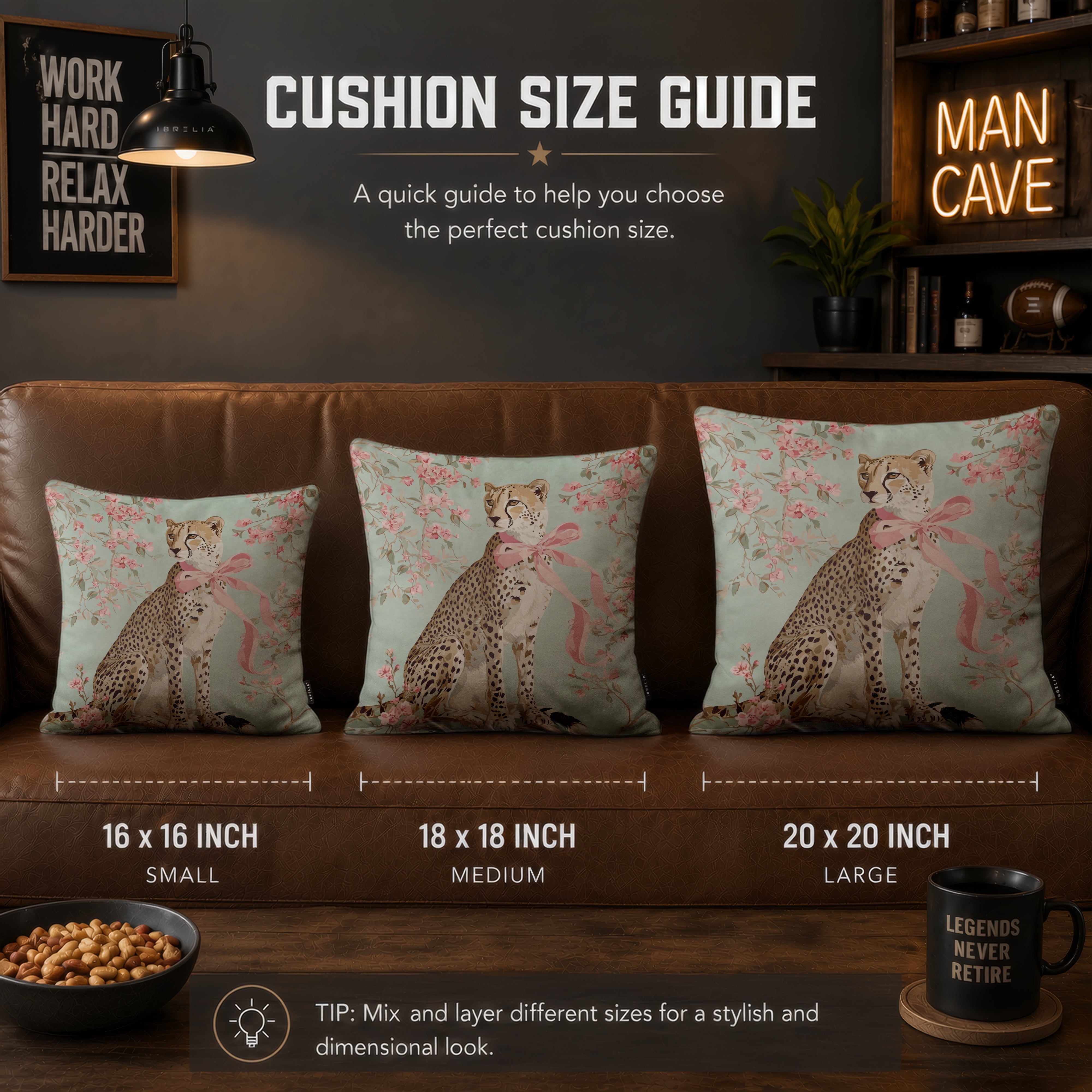 Blush Floral Cheetah Velvet Suede Decorative Cushion | Premium Double-Sided Print
