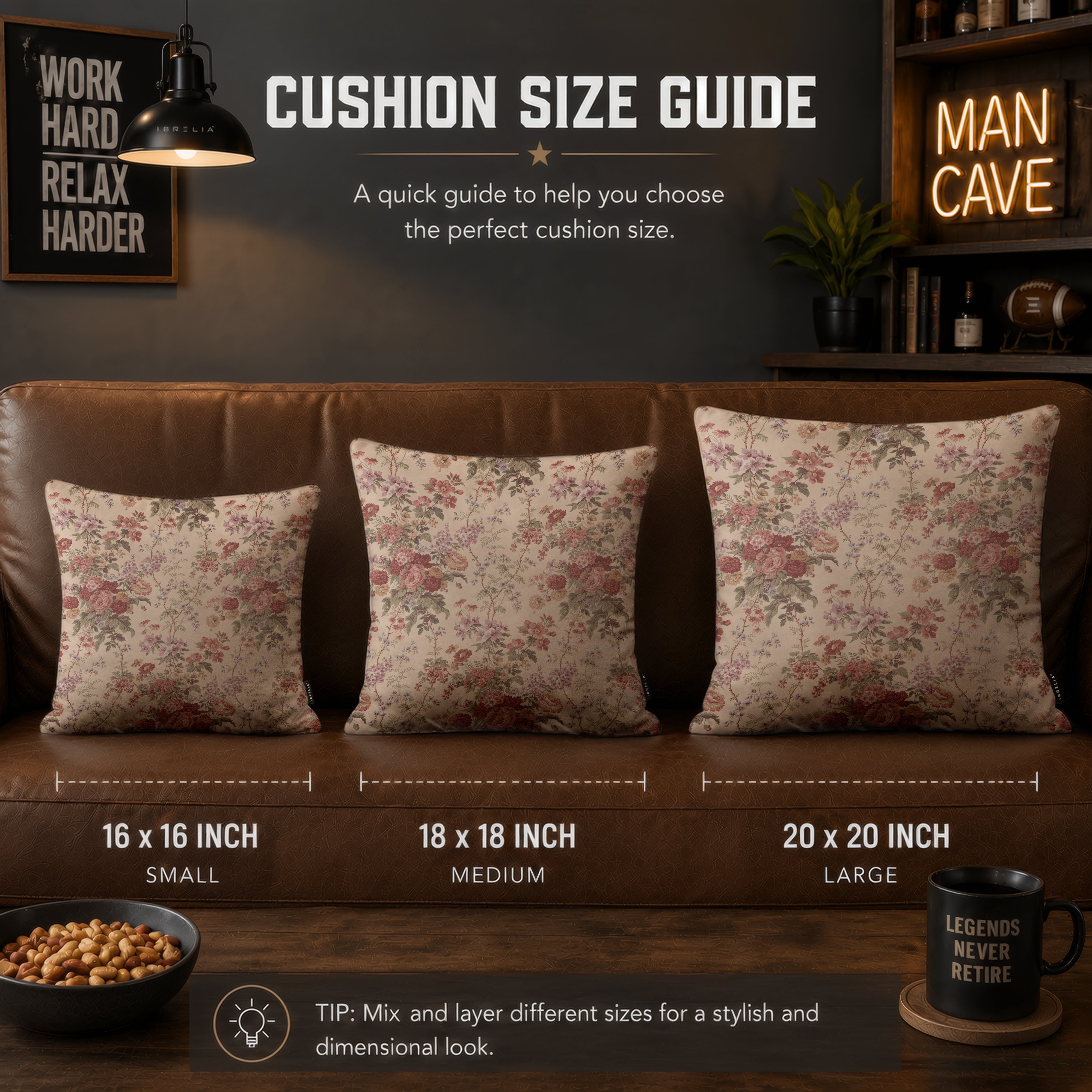 Vintage Floral Cottage Cushion | Premium Velvet Suede | Double-Sided Print