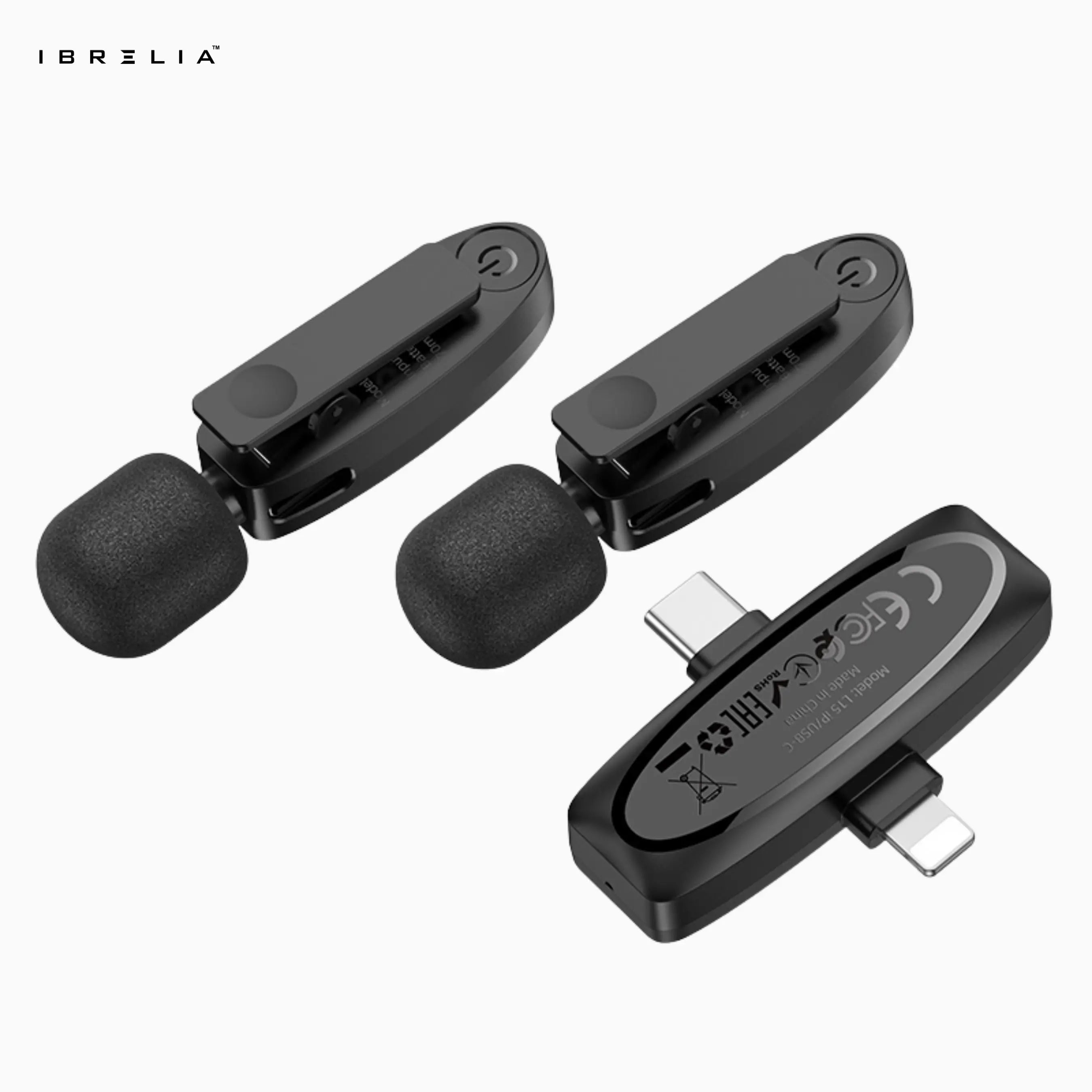 HOCO L15 Dual-Mic Wireless Digital Microphone (Type-C + Lightning 2-in-1 Receiver) | IBRELIA™ IBRELIA