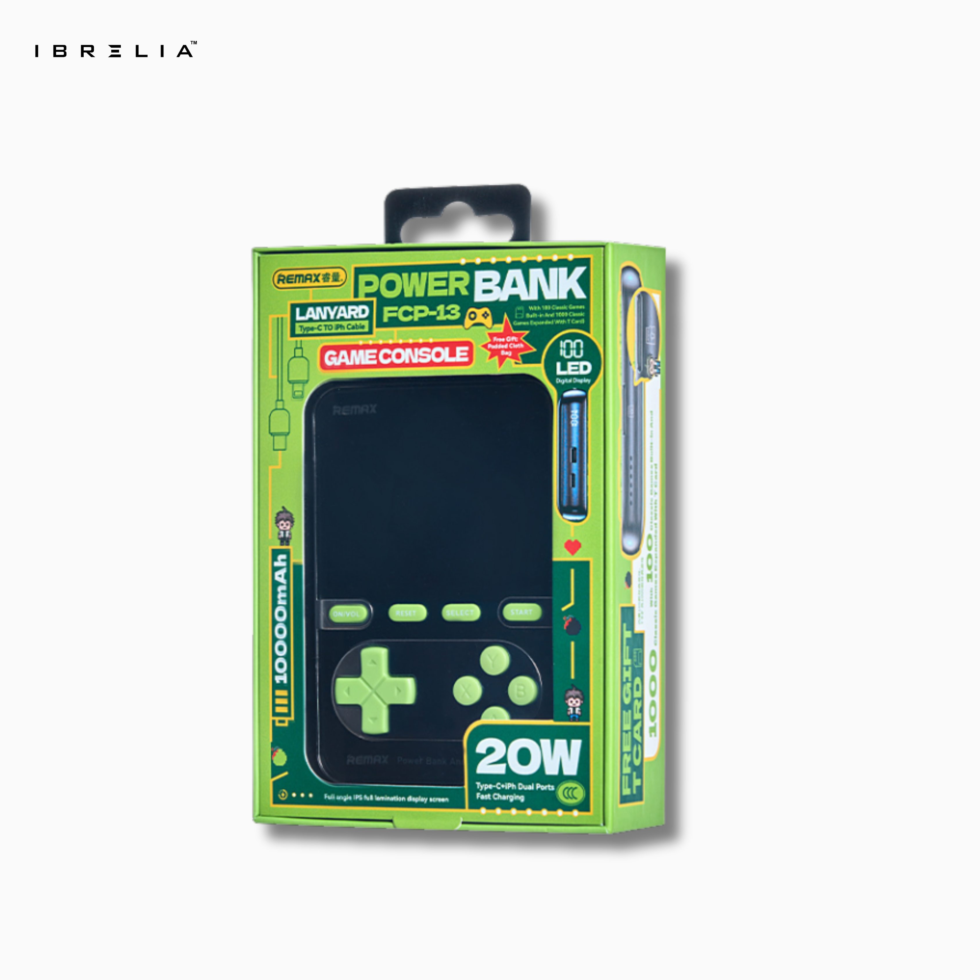 REMAX 20W 2-in-1 Retro Gaming Console Power Bank 10000mAh | Wireless Charging | IBRELIA™ IBRELIA