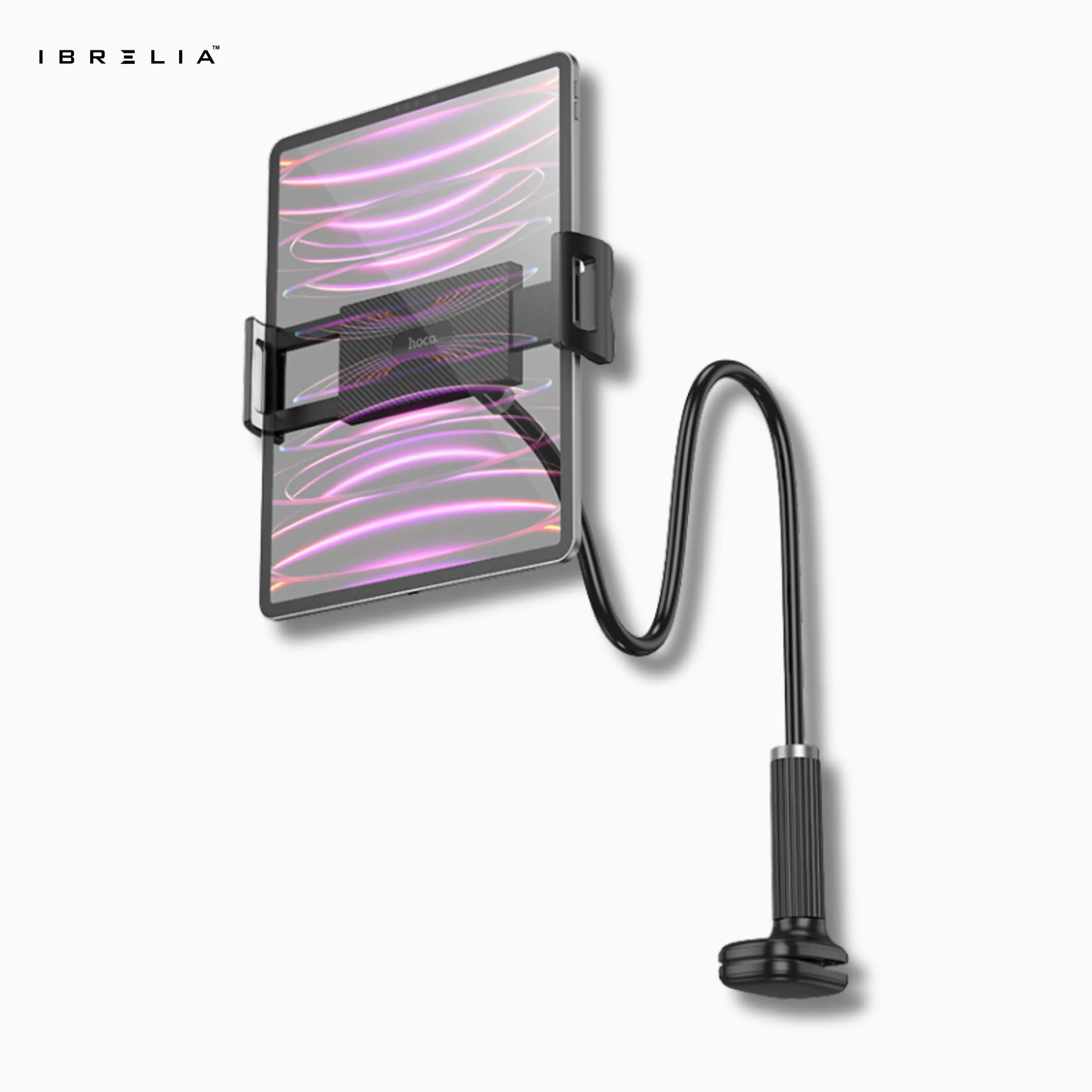 HOCO HD10 Universal Lazy Stand – Flexible Long Arm Holder for Phone & Tablet (Black / White) | IBRELIA™ IBRELIA