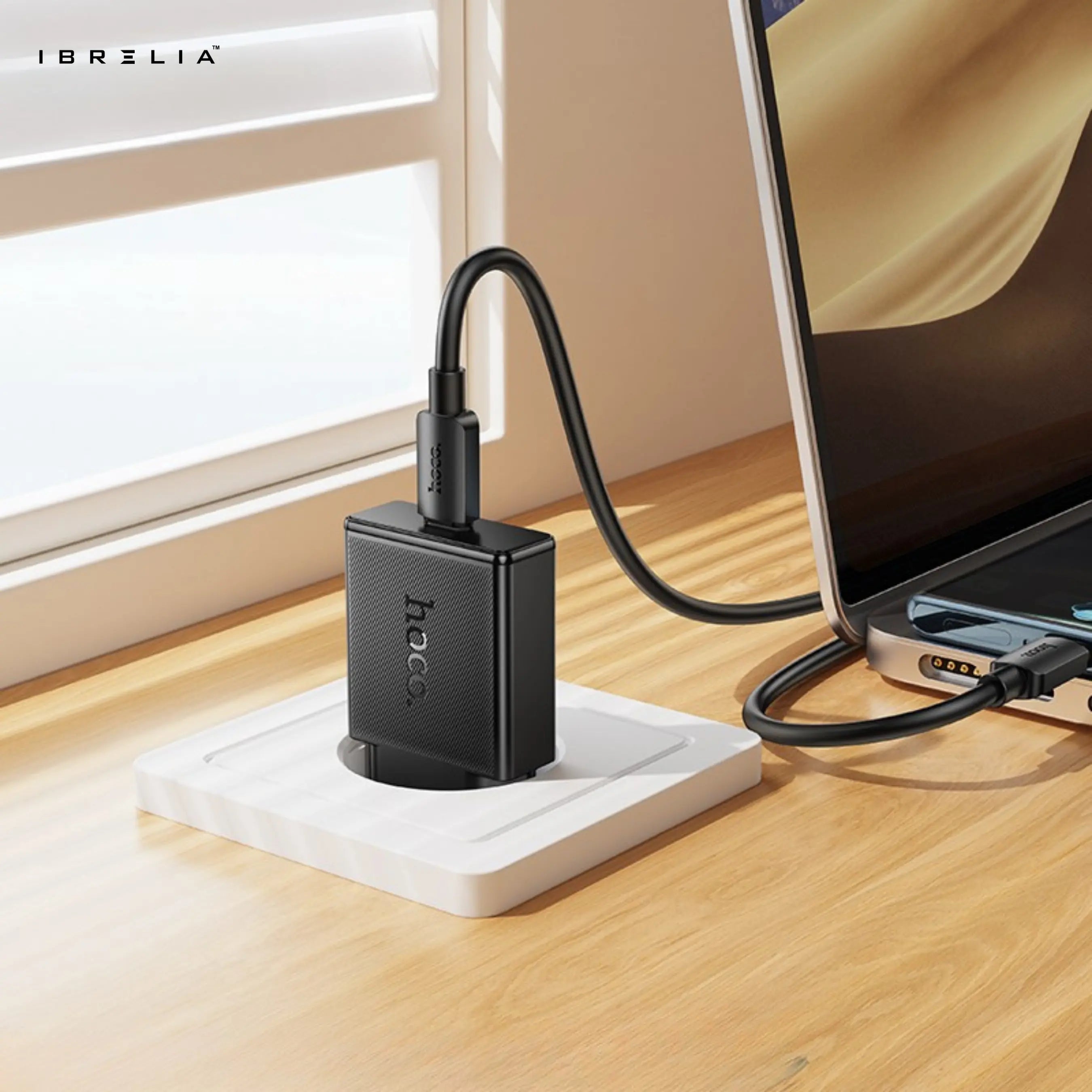 HOCO N72 Ultra-Thin GaN 20W Fast Charger (USB-C PD) | IBRELIA™ IBRELIA