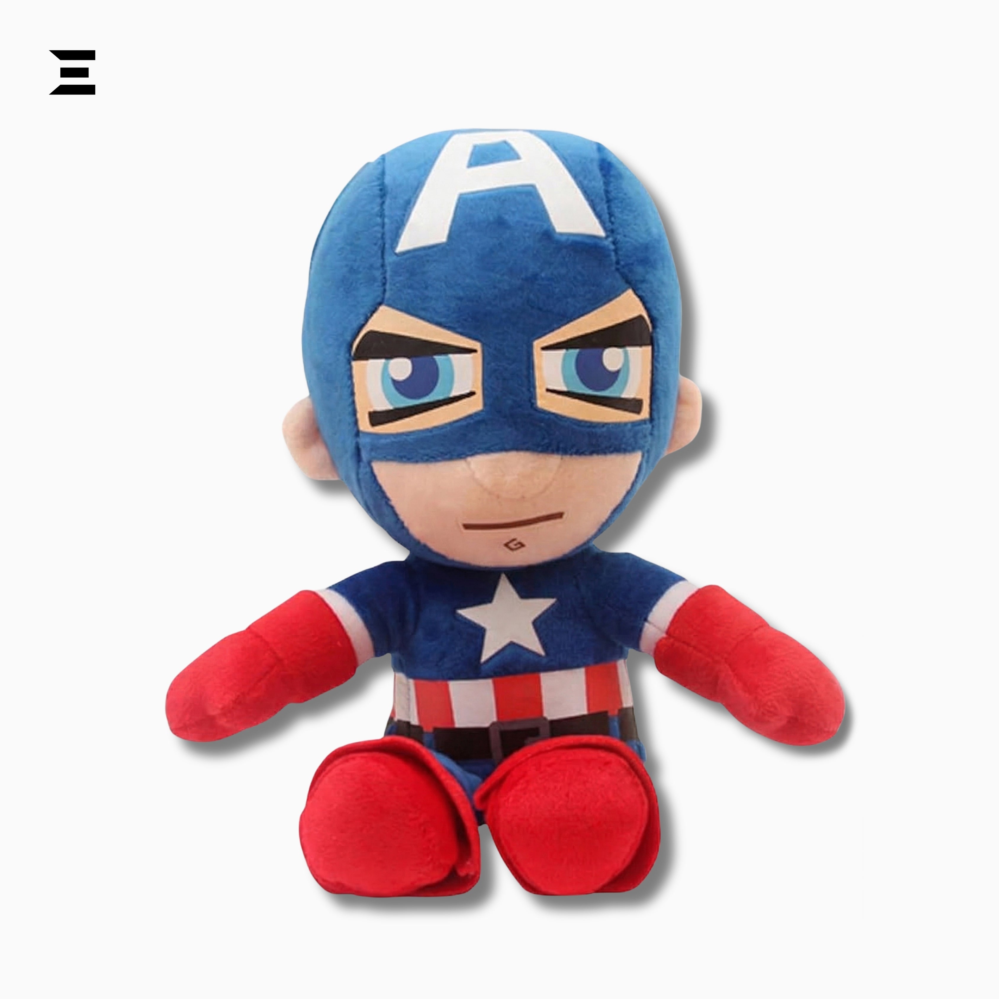 Captain America Plush Soft Toy 12 Inch Superhero Cushion Doll | Kids Collectible Toy | IBRELIA™ IBRELIA