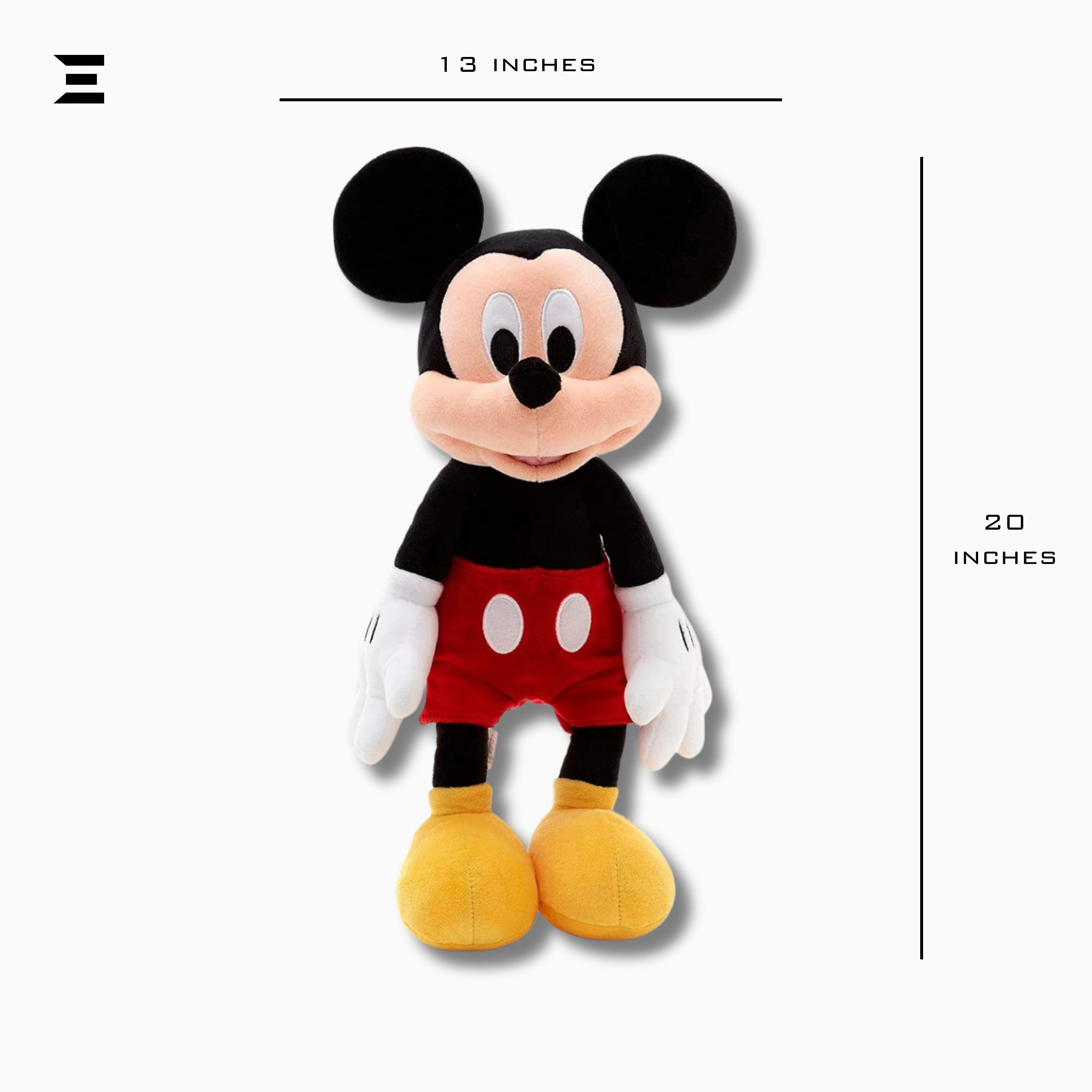 Mickey Mouse Plush Soft Toy 20 Inch Large Cartoon Cushion Doll | Kids Collectible Toy | IBRELIA™ IBRELIA