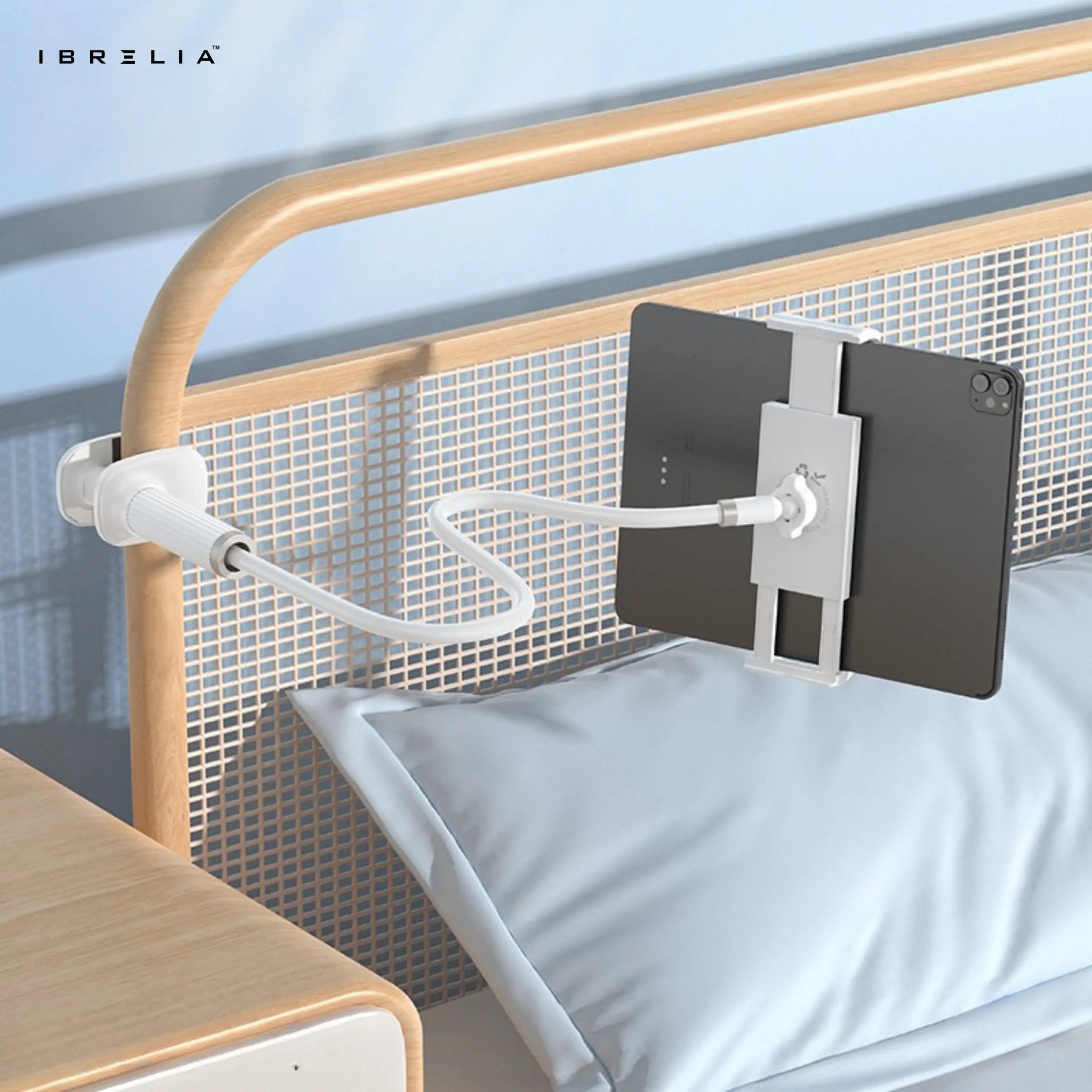 HOCO HD10 Universal Lazy Stand – Flexible Long Arm Holder for Phone & Tablet (Black / White) | IBRELIA™ IBRELIA