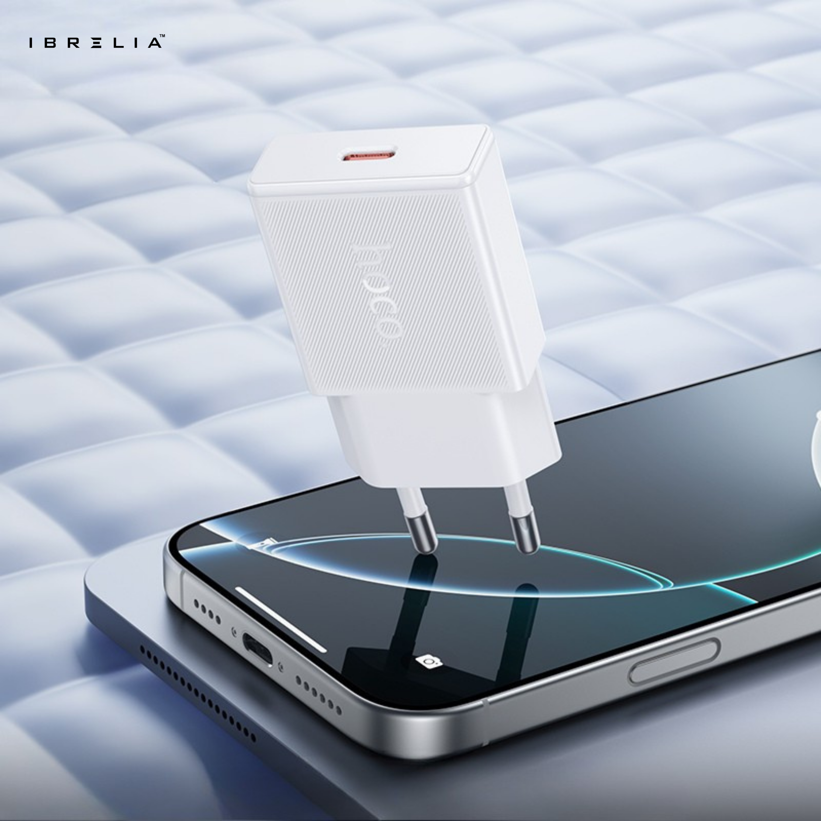 HOCO N72 Ultra-Thin GaN 20W Fast Charger (USB-C PD) | IBRELIA™