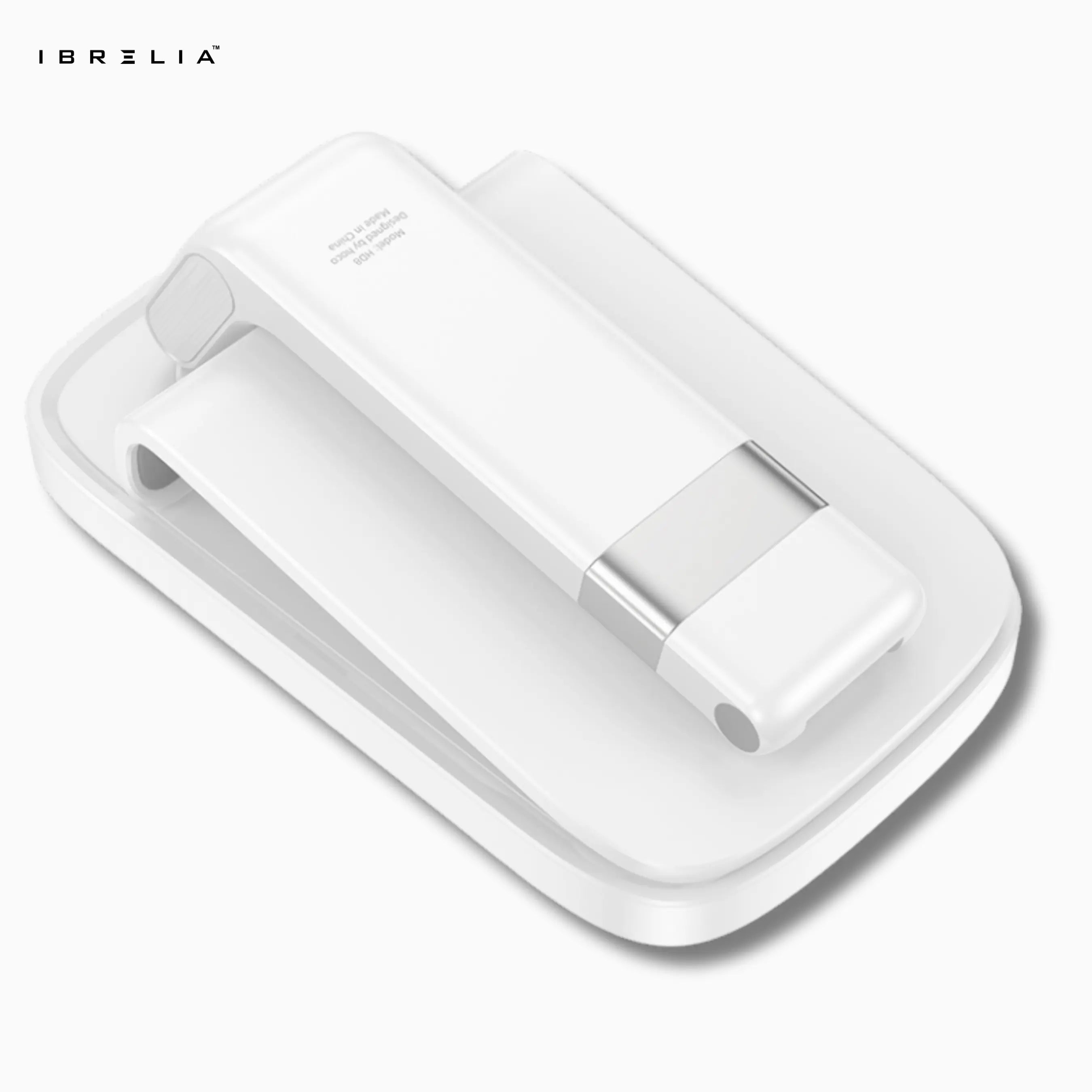 HOCO HD8 – Folding & Retractable Phone Desktop Stand – Premium Adjustable Holder (Black/White) – HOCO | IBRELIA™ IBRELIA