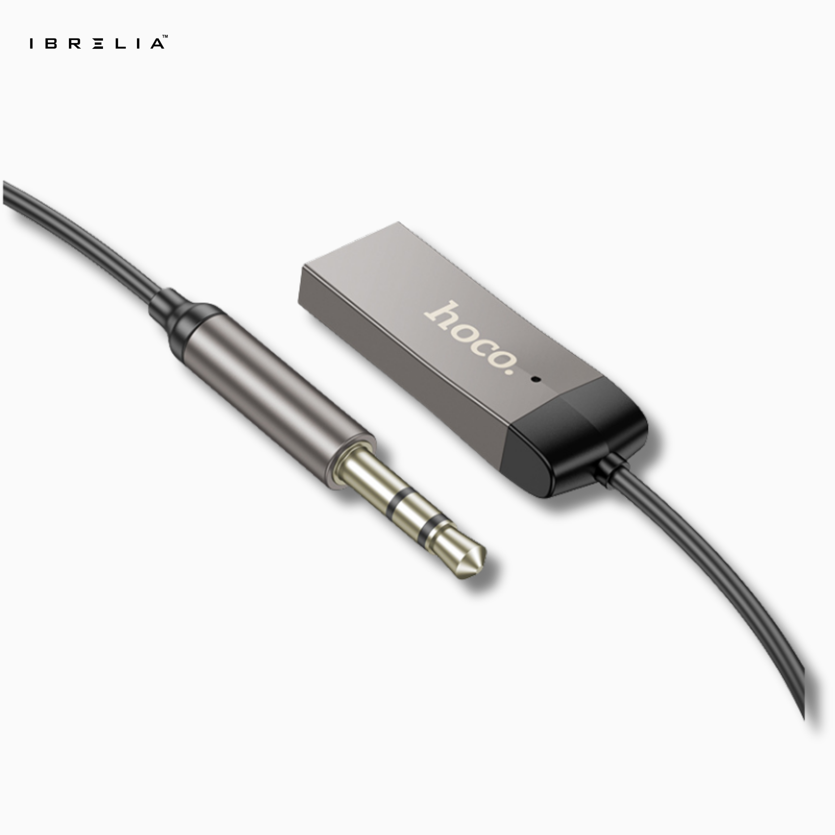HOCO E78 In-Car Bluetooth AUX Audio Receiver – USB Powered Wireless Adapter | IBRELIA™