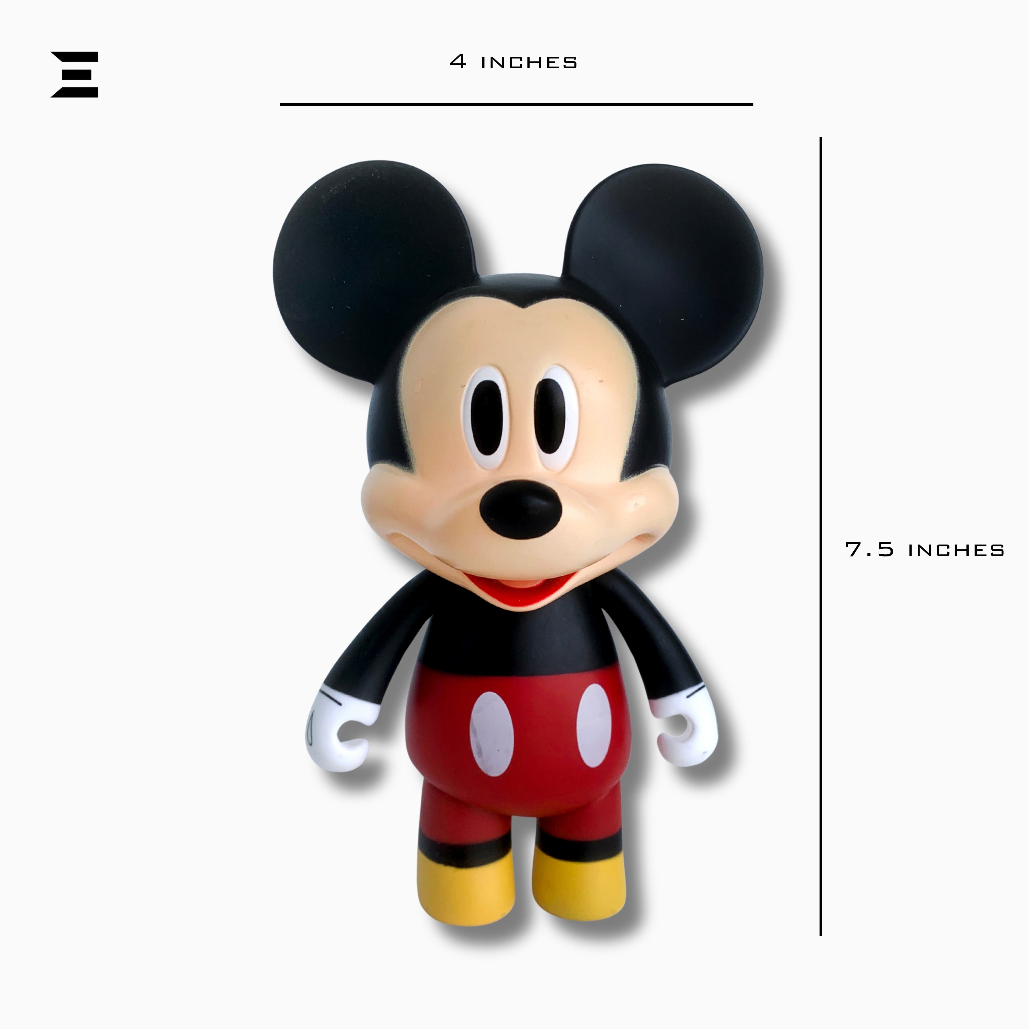 Mickey Mouse Vinyl Figure Toy 7.5 Inch Cartoon Collectible | Mickey Mouse & Friends | IBRELIA™ IBRELIA