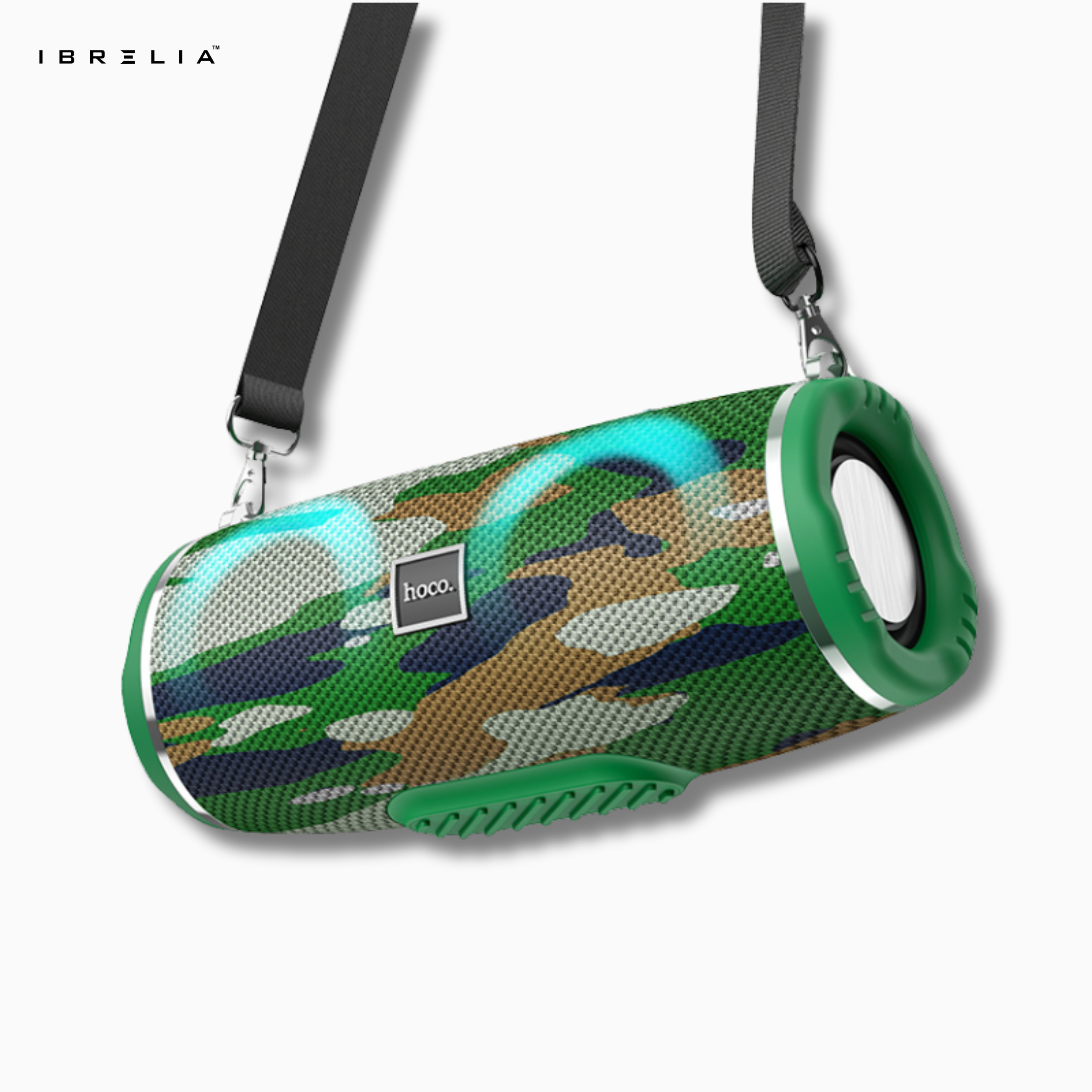 HOCO HC12 Sports BT Speaker – Powerful Dual 5W Portable Wireless Speaker with Colorful Lights | IBRELIA™