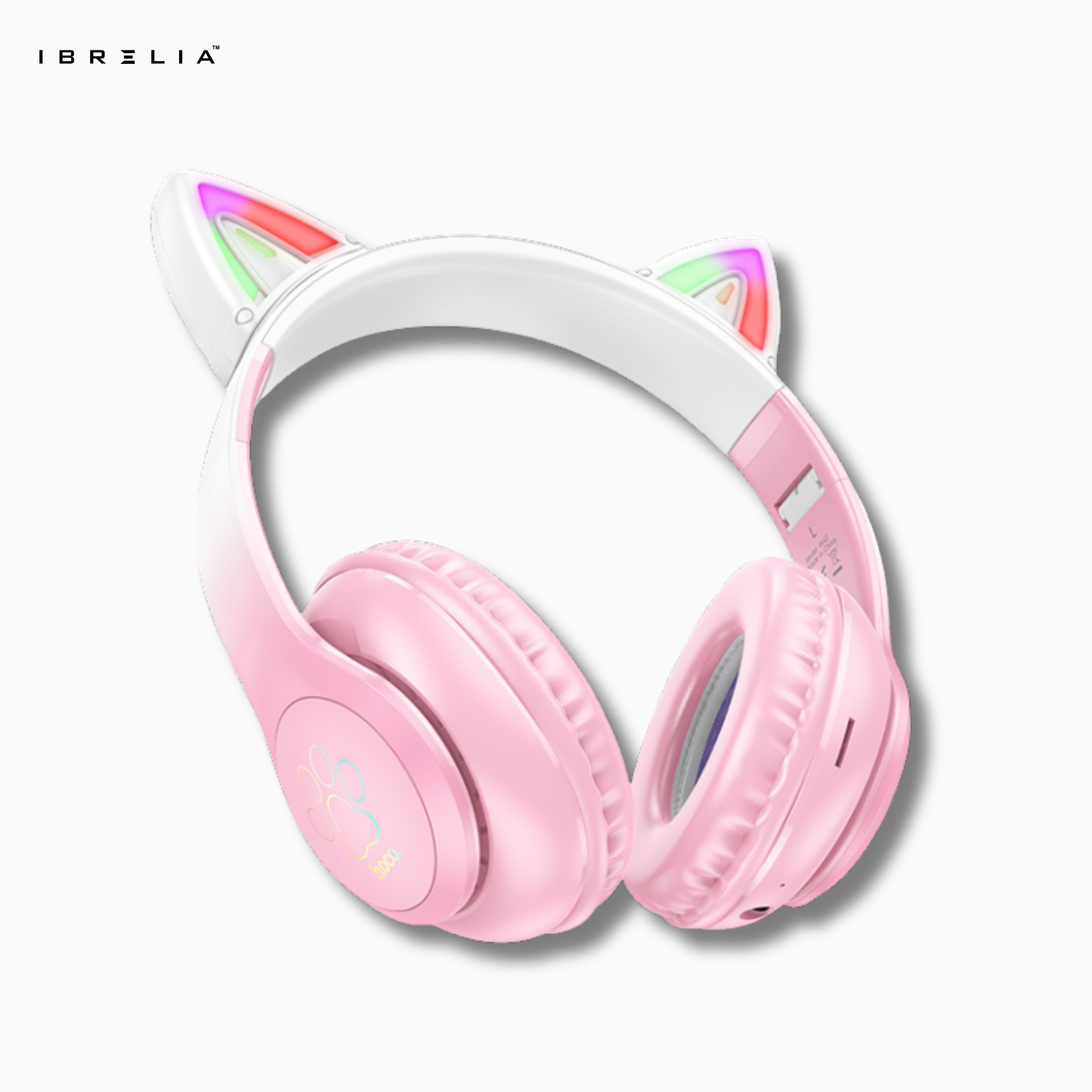 HOCO W42 Cat Ear Wireless Bluetooth Headphones – LED Light Ears, 12H Playtime | IBRELIA™ IBRELIA