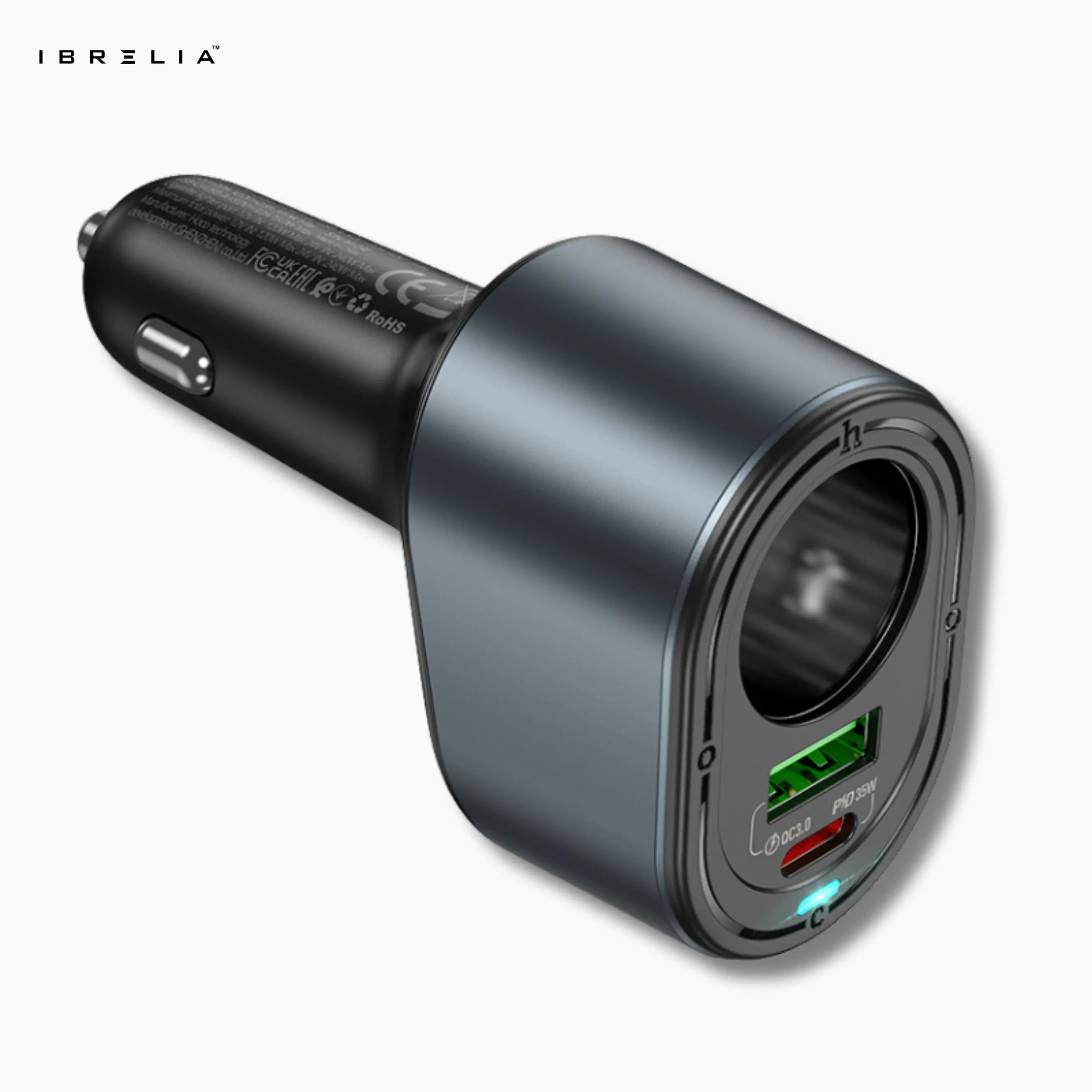 HOCO Z56 Friend 240W PD35W + QC3.0 Cigarette Lighter Car Charger | IBRELIA™ IBRELIA