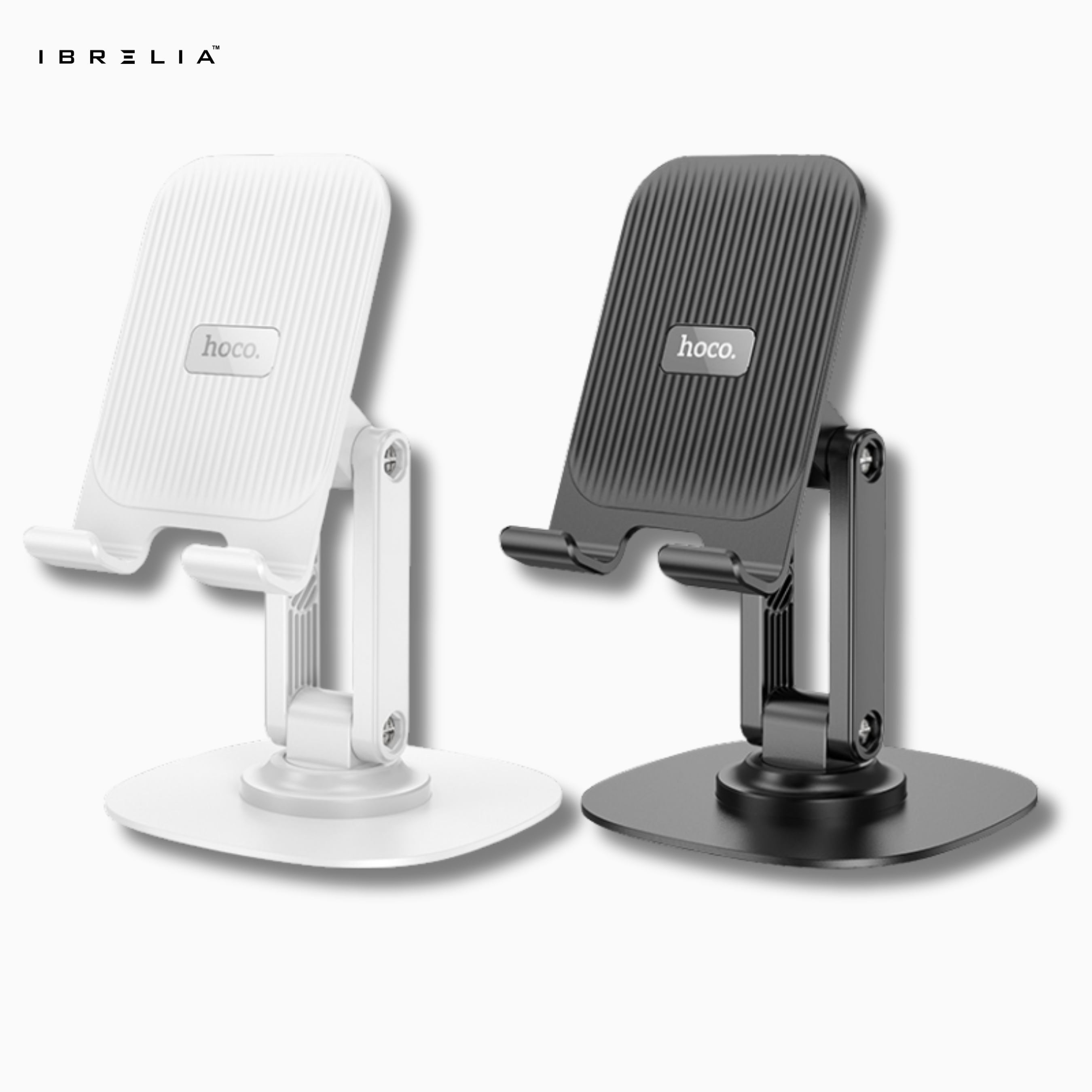 HOCO HD6 Three-Axis Adjustable Folding Phone Desktop Stand (Black/White) – HOCO | IBRELIA™
