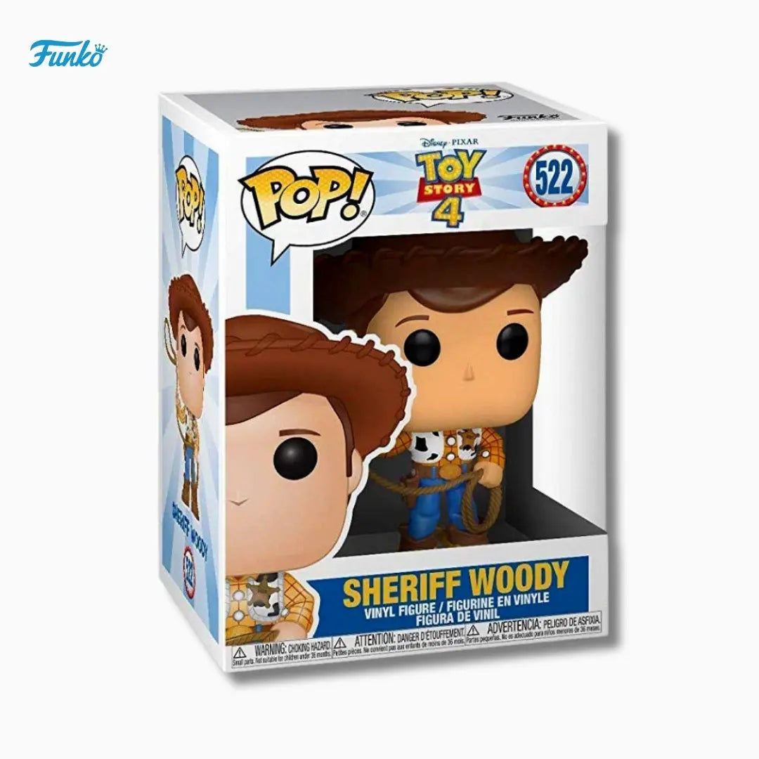 Funko Pop! Toy Story 4: Sheriff Woody #522 Vinyl Figure (4-Inch) IBRELIA
