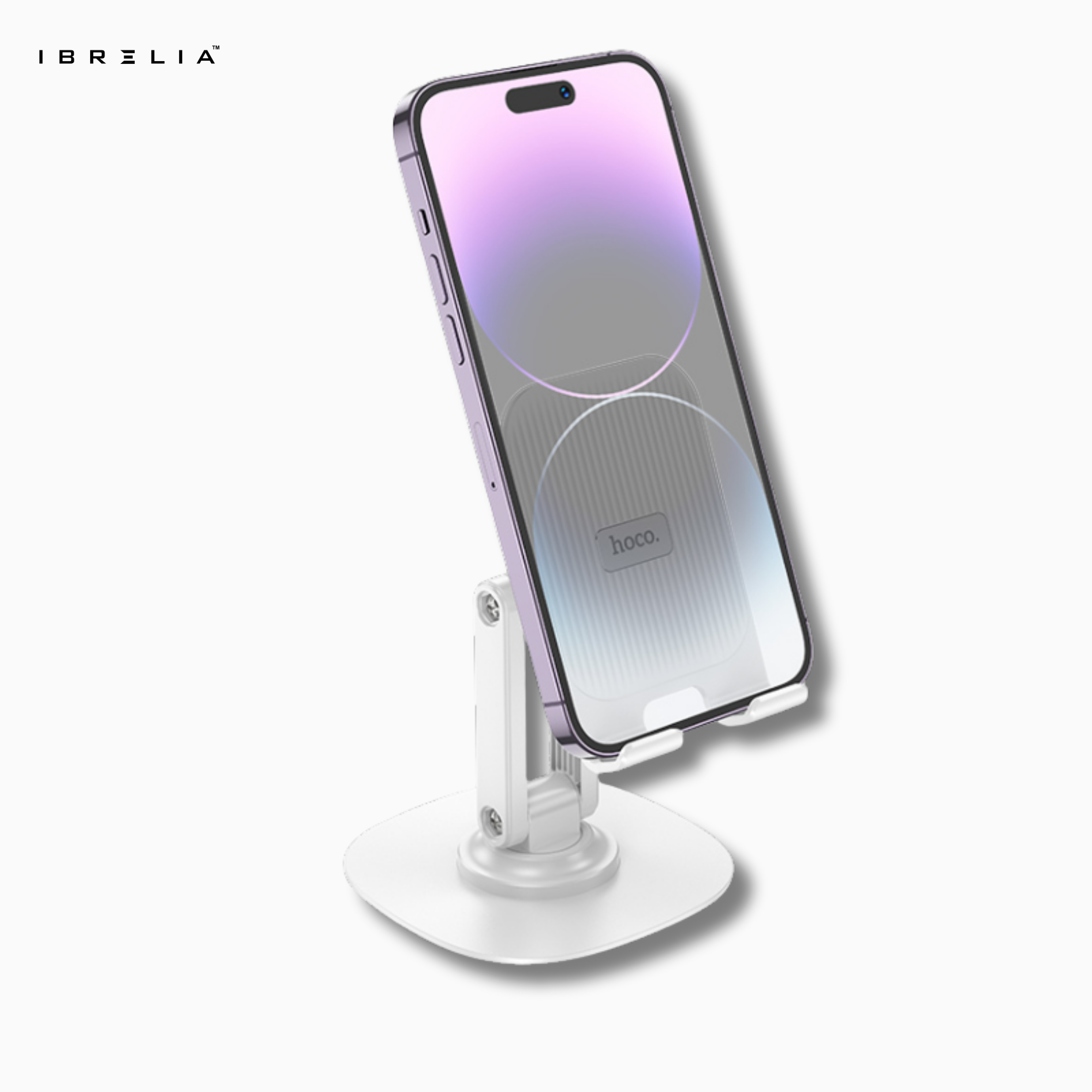 HOCO HD6 Three-Axis Adjustable Folding Phone Desktop Stand (Black/White) – HOCO | IBRELIA™