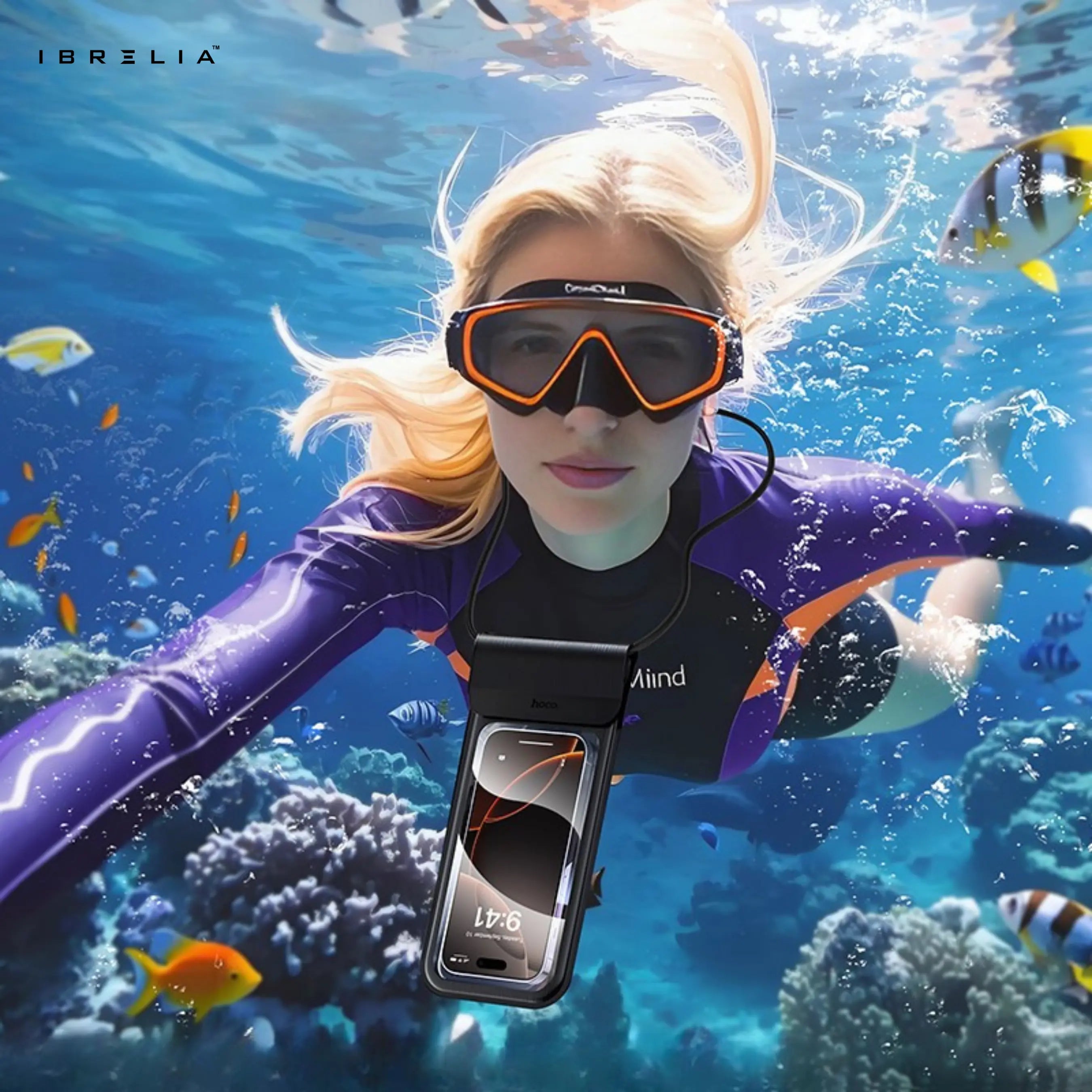 HOCO HX53 – IP68 Waterproof Touch-Control Phone Pouch | IBRELIA™ IBRELIA