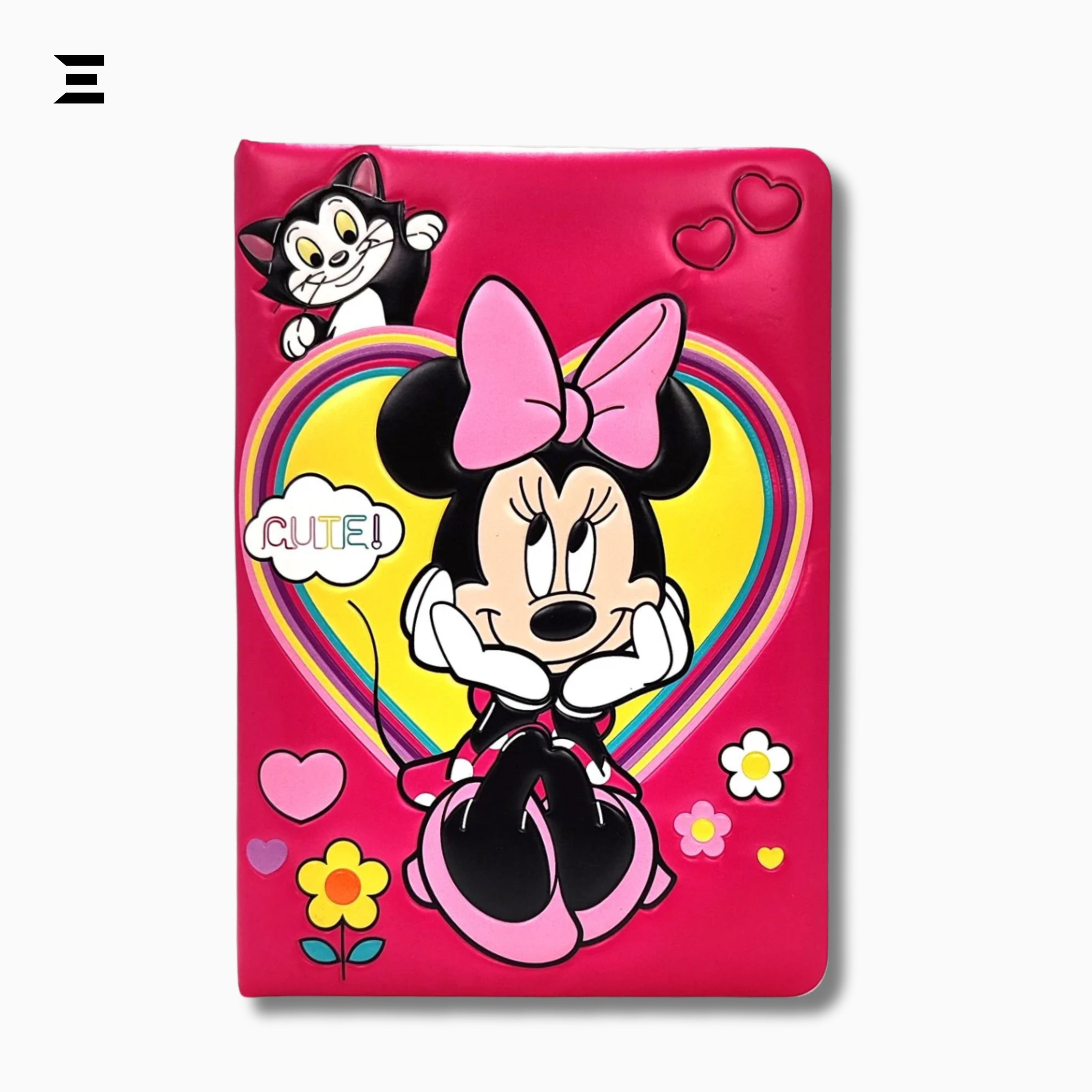 Disney Minnie Mouse 3D Cover A5 Notebook – 80 Sheets Premium Writing Notebook | IBRELIA™ IBRELIA