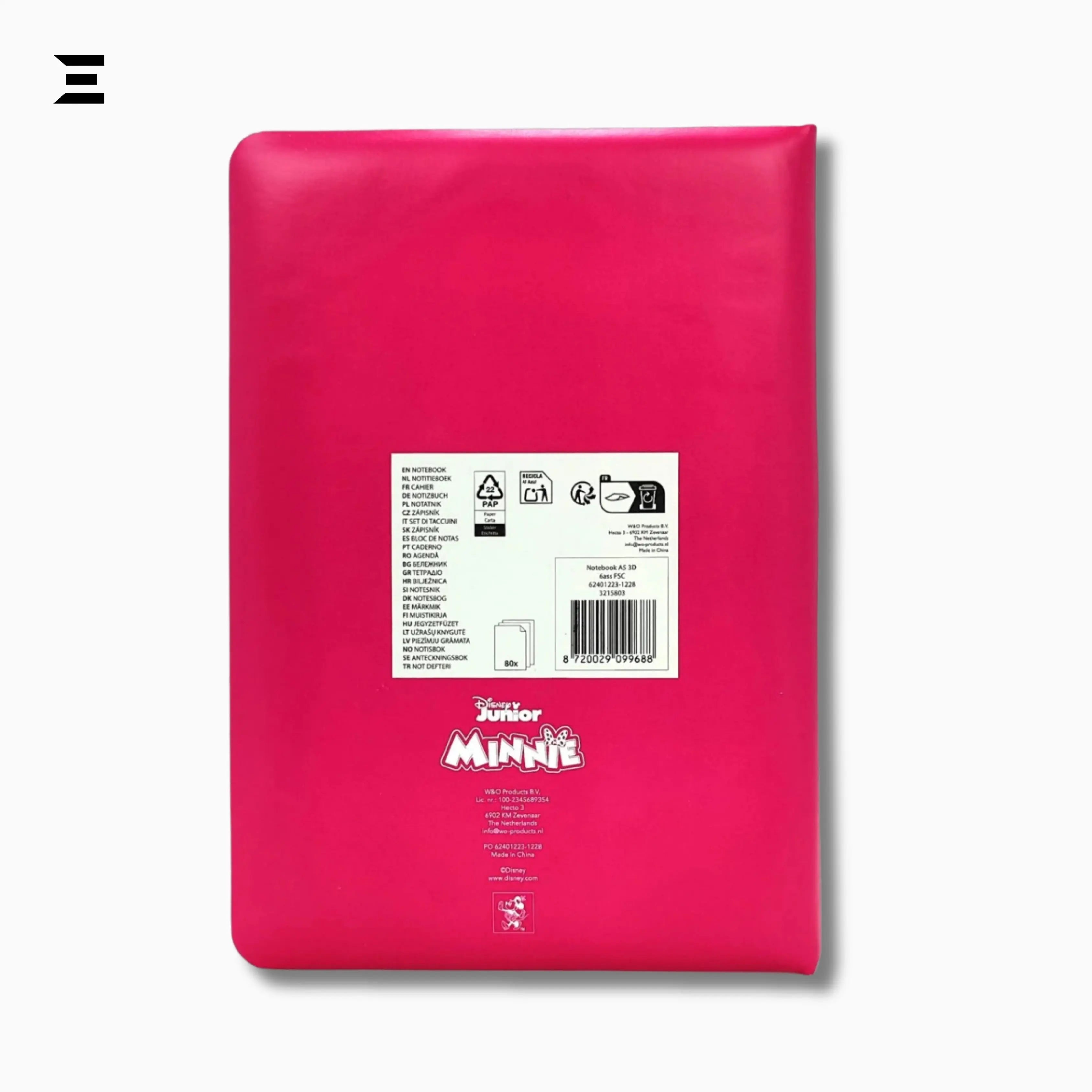 Disney Minnie Mouse 3D Cover A5 Notebook – 80 Sheets Premium Writing Notebook | IBRELIA™ IBRELIA