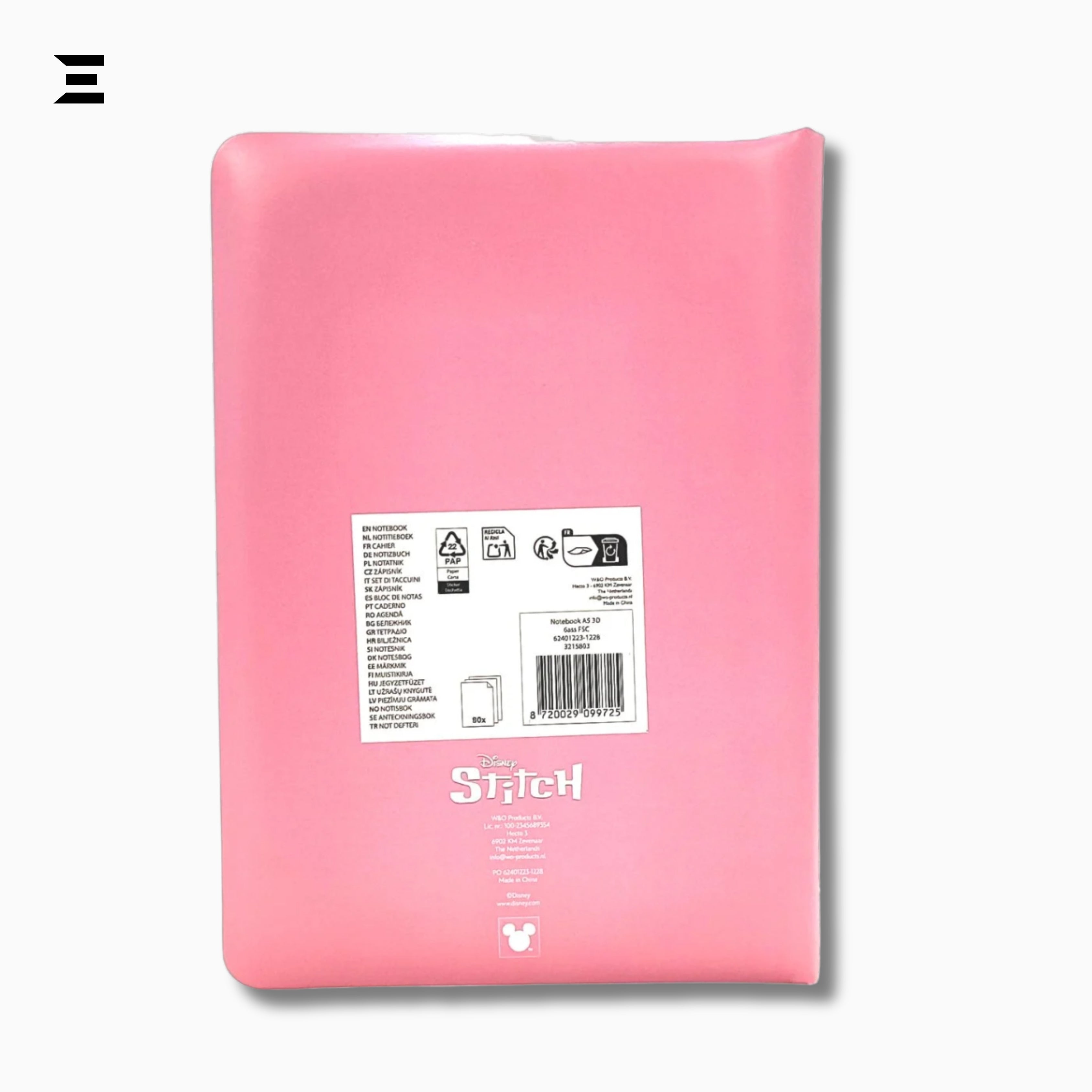 Disney Stitch 3D Cover A5 Notebook – 80 Sheets Premium Writing Notebook | IBRELIA™